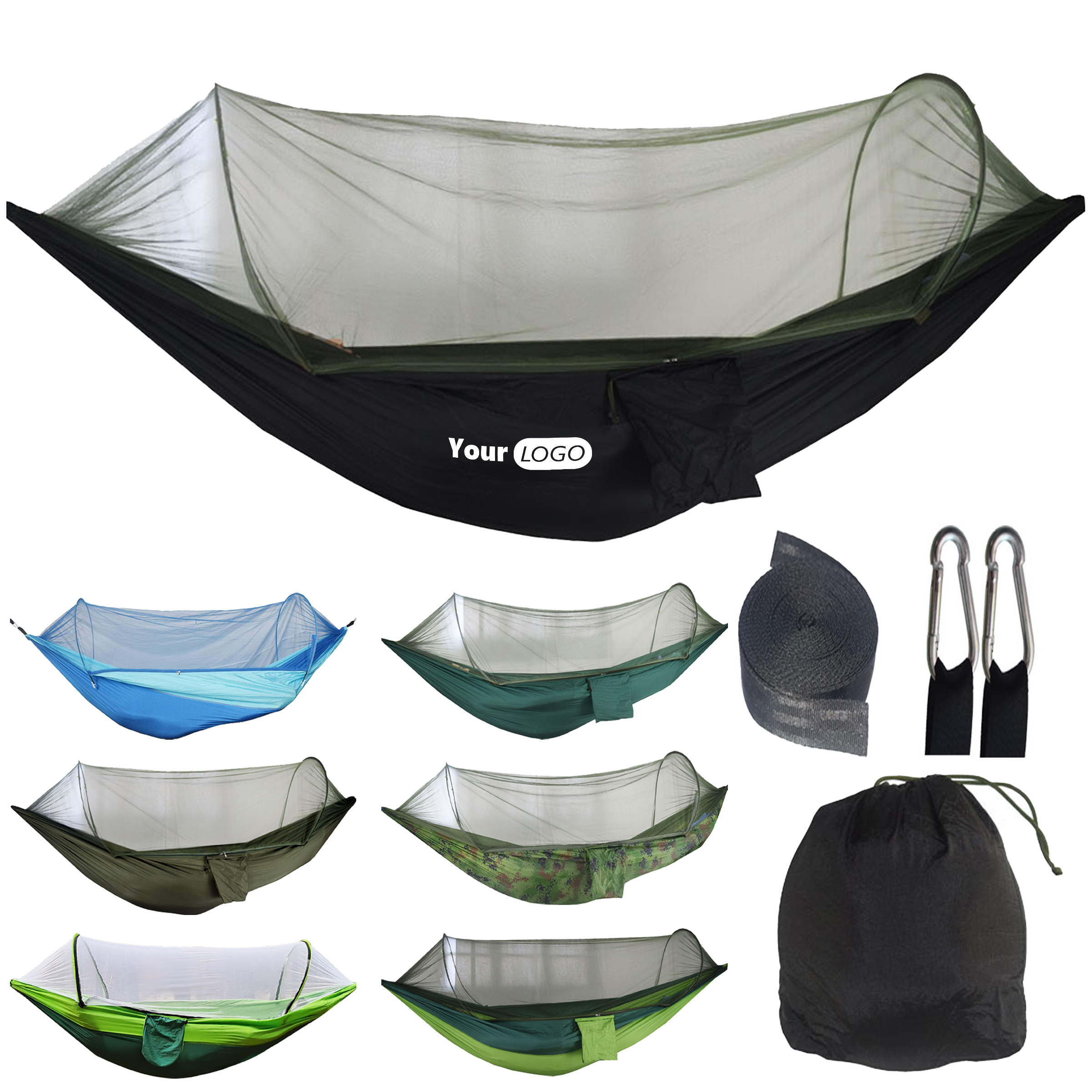 Mesh Outdoor Camping Mosquito Proof Hammock 14