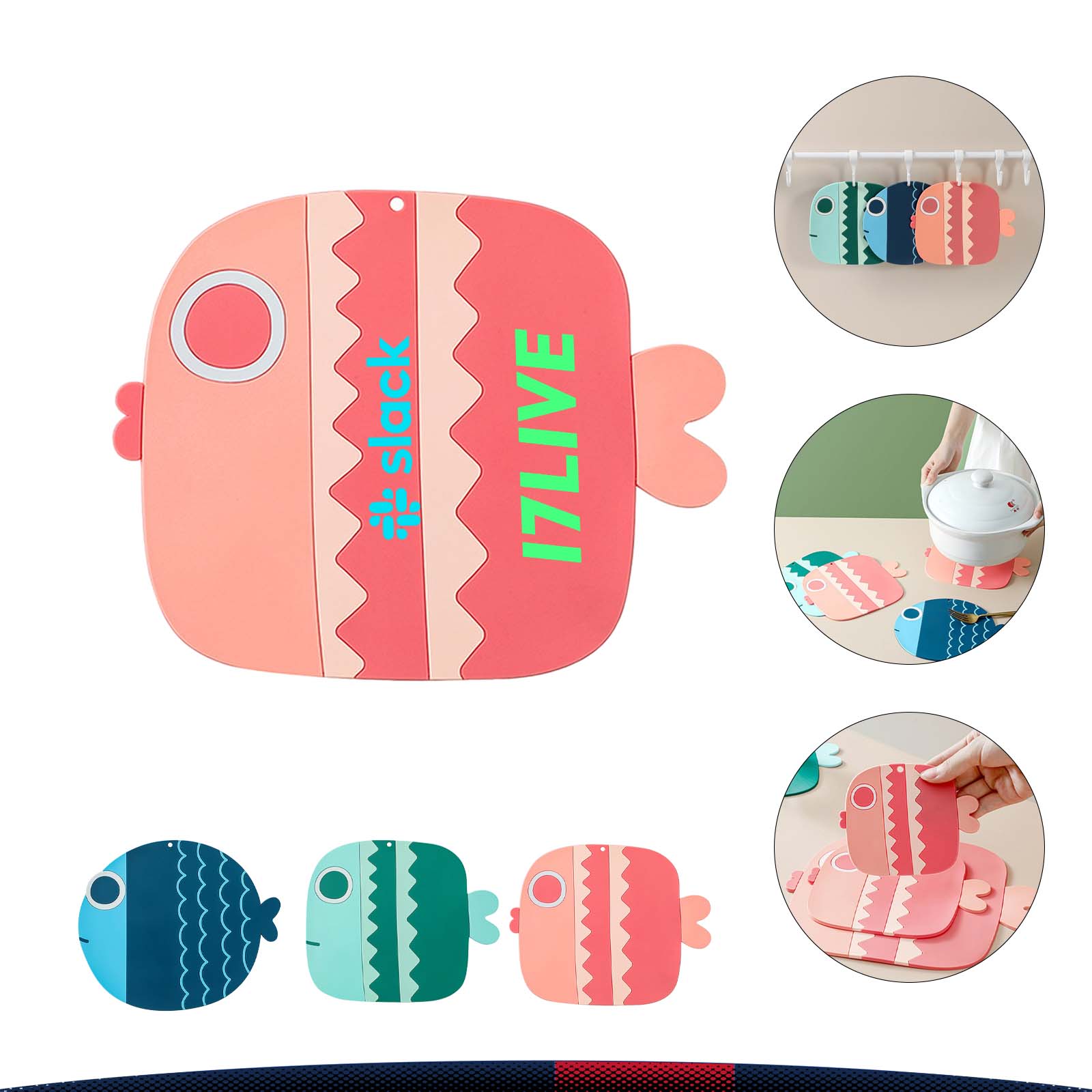 Cartoon Fat Fish Heat Shield