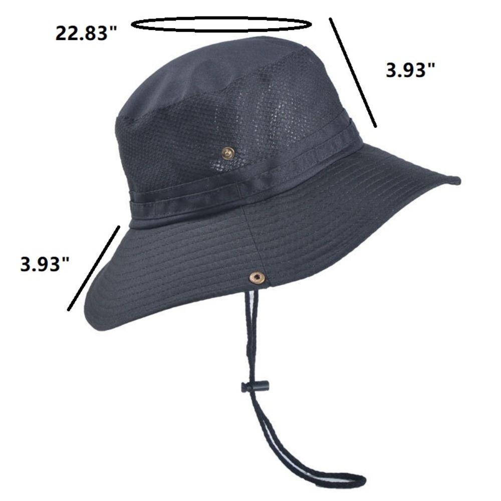 Wide Brim Drawstring Bucket Hat 6