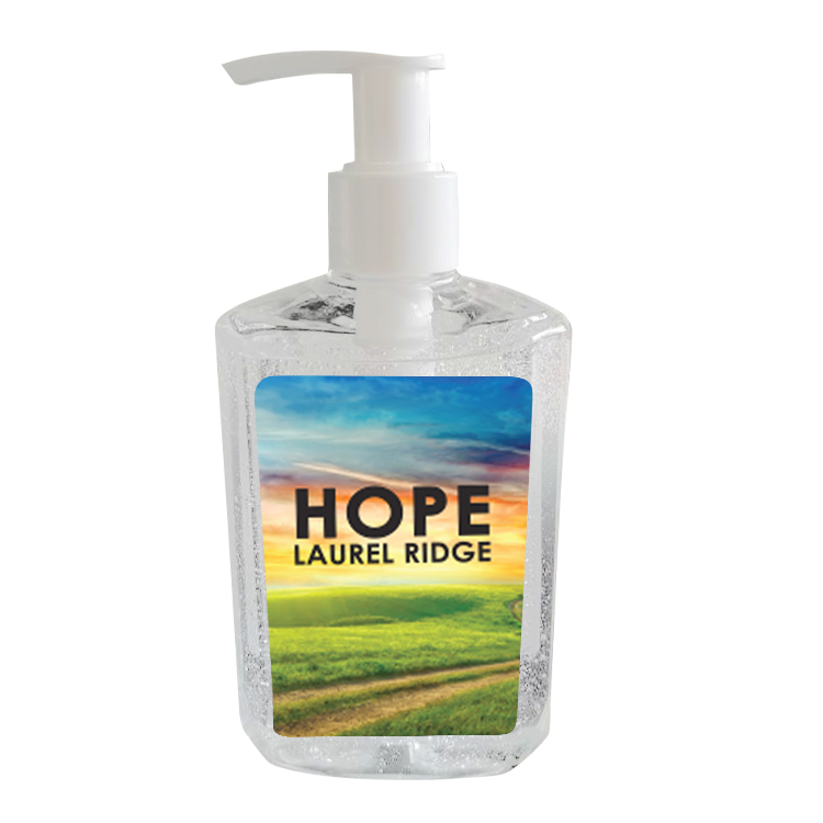 8 oz Full Color Hand Sanitizer Bottle 8