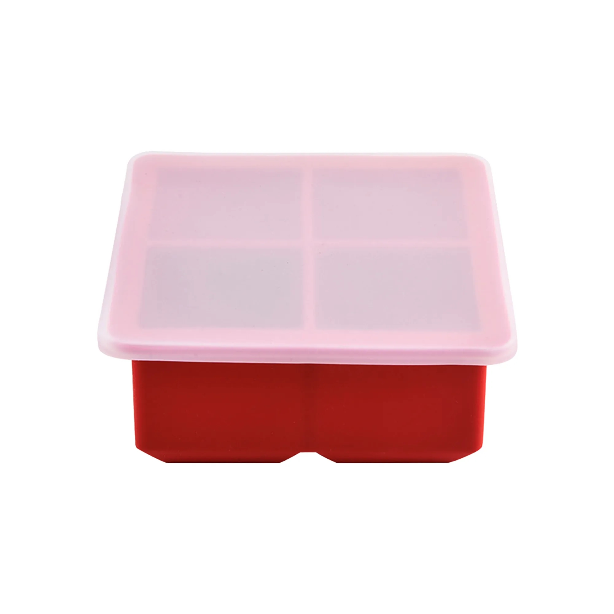 Silicone Square Ice Cube Tray With Lid 16