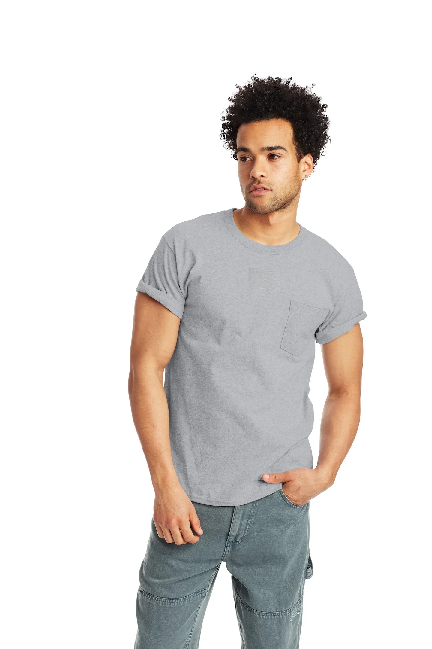 Hanes Authentic-T T-Shirt with Pocket 25