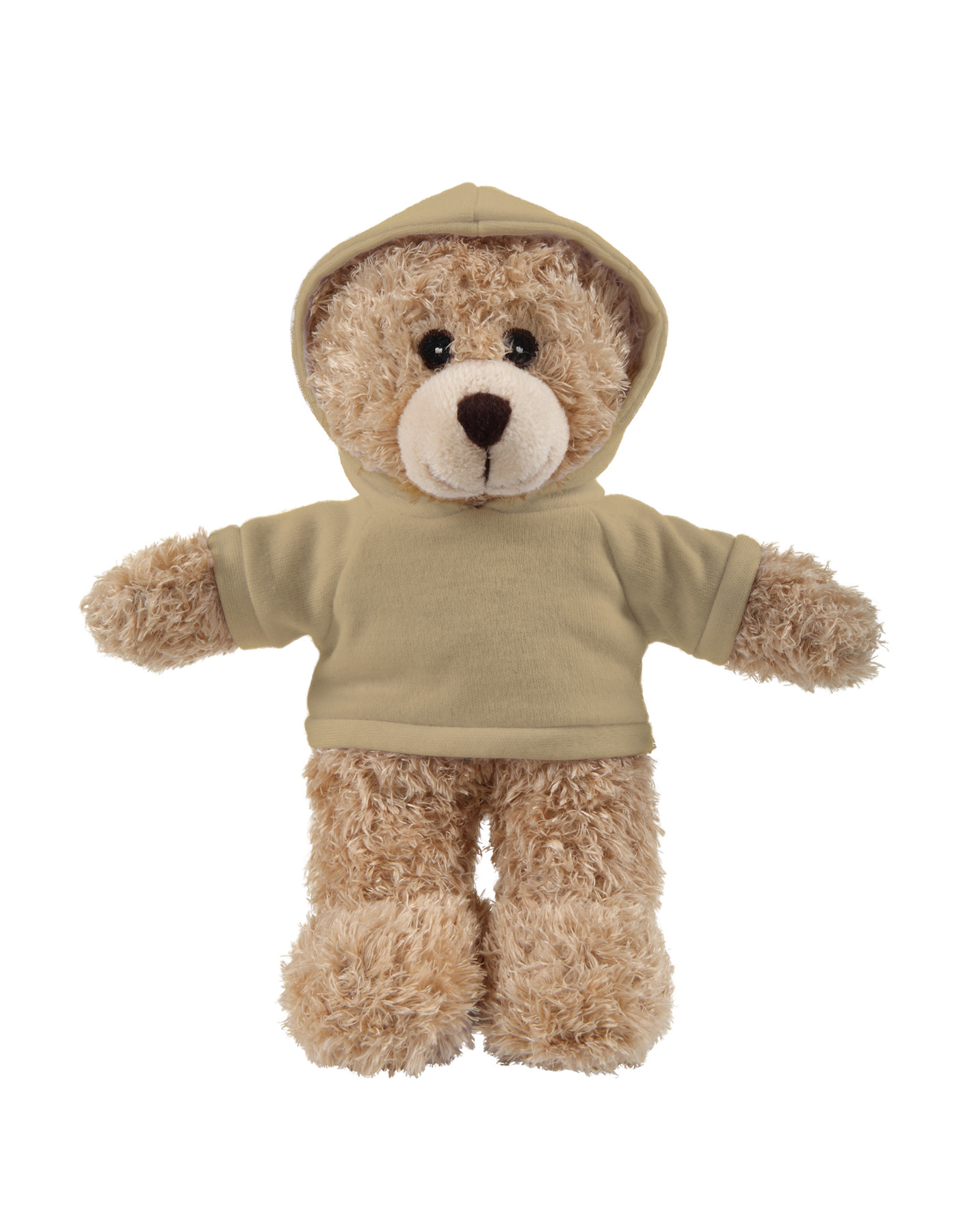 soft plush Tan Bear with hoodie 44