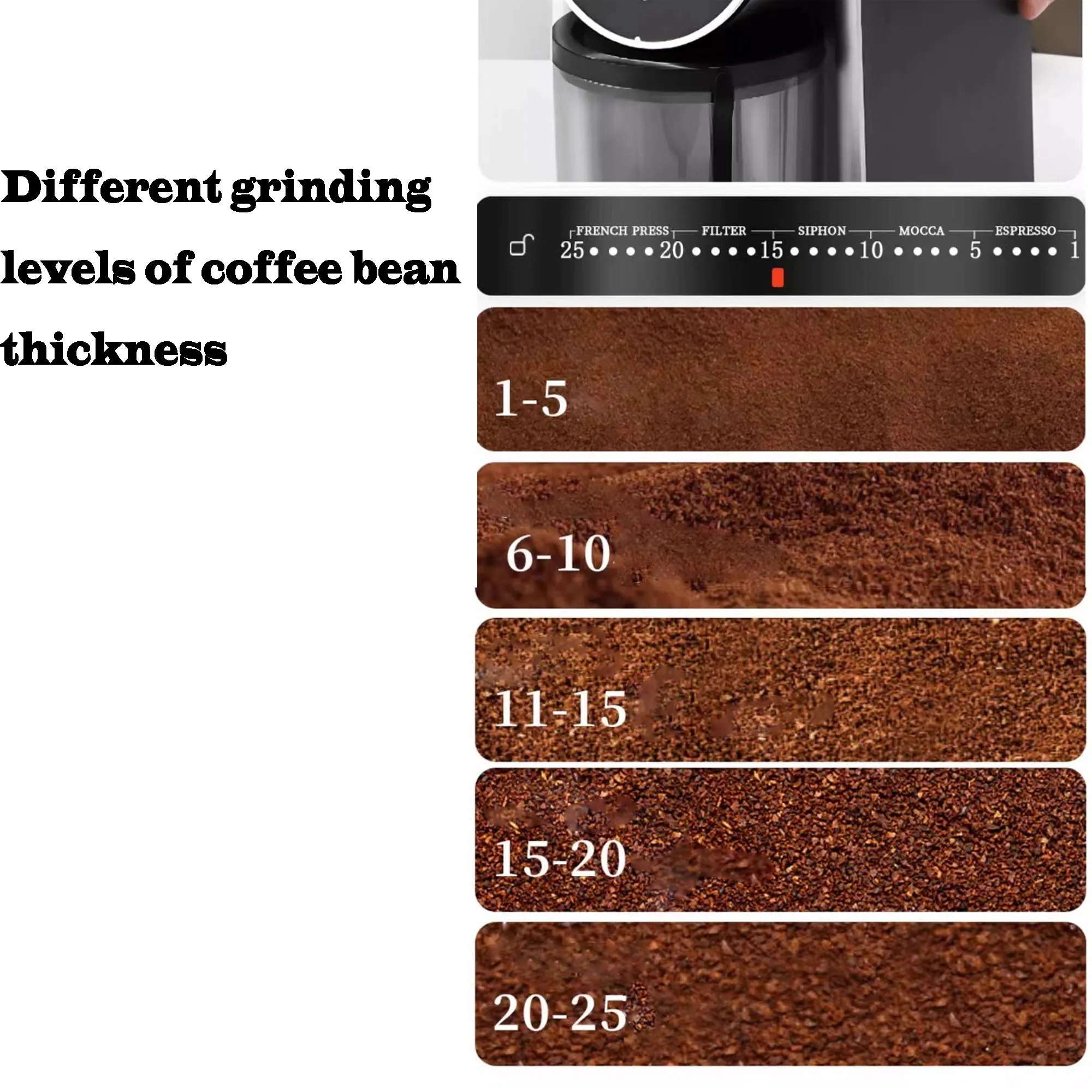 Coffee Machine With Coarse And Fine Grinding Capabilities 8