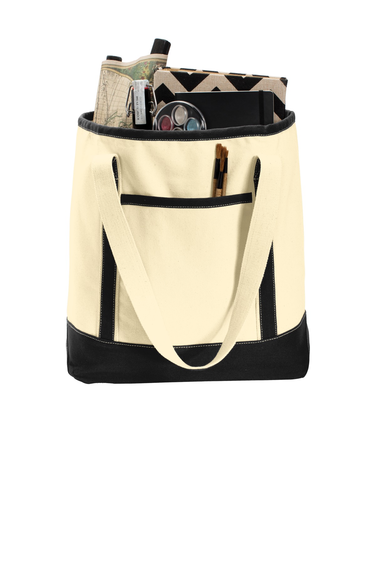 Port Authority® Large Cotton Canvas Boat Tote, custom tote bag with logo imprint 2