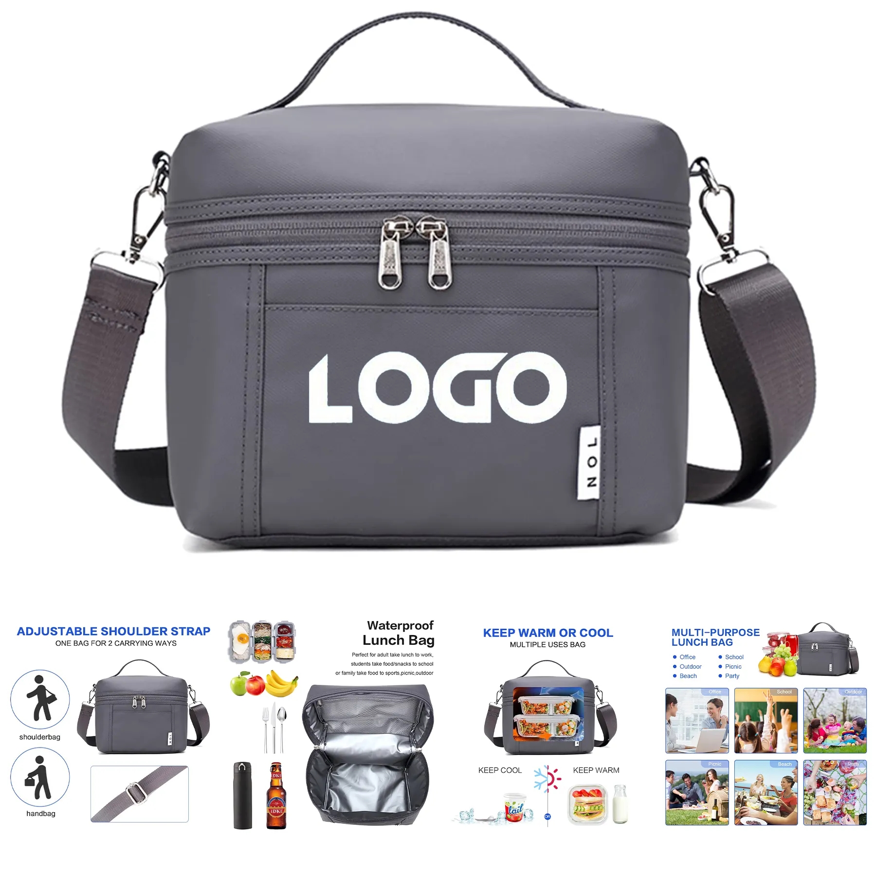 Natural Organic Lifestyle Insulated Lunch Bag