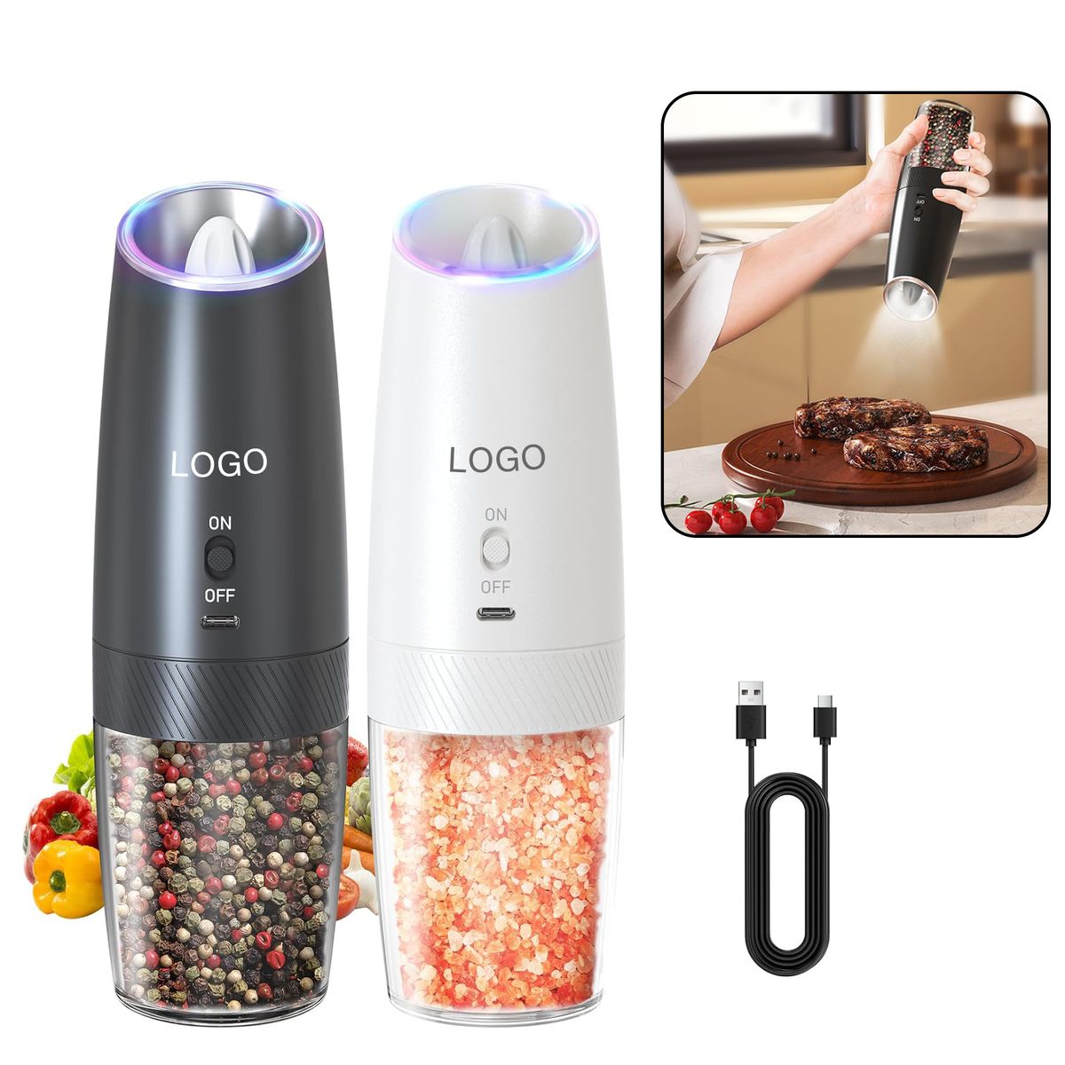 Electric Salt And Pepper Grinder