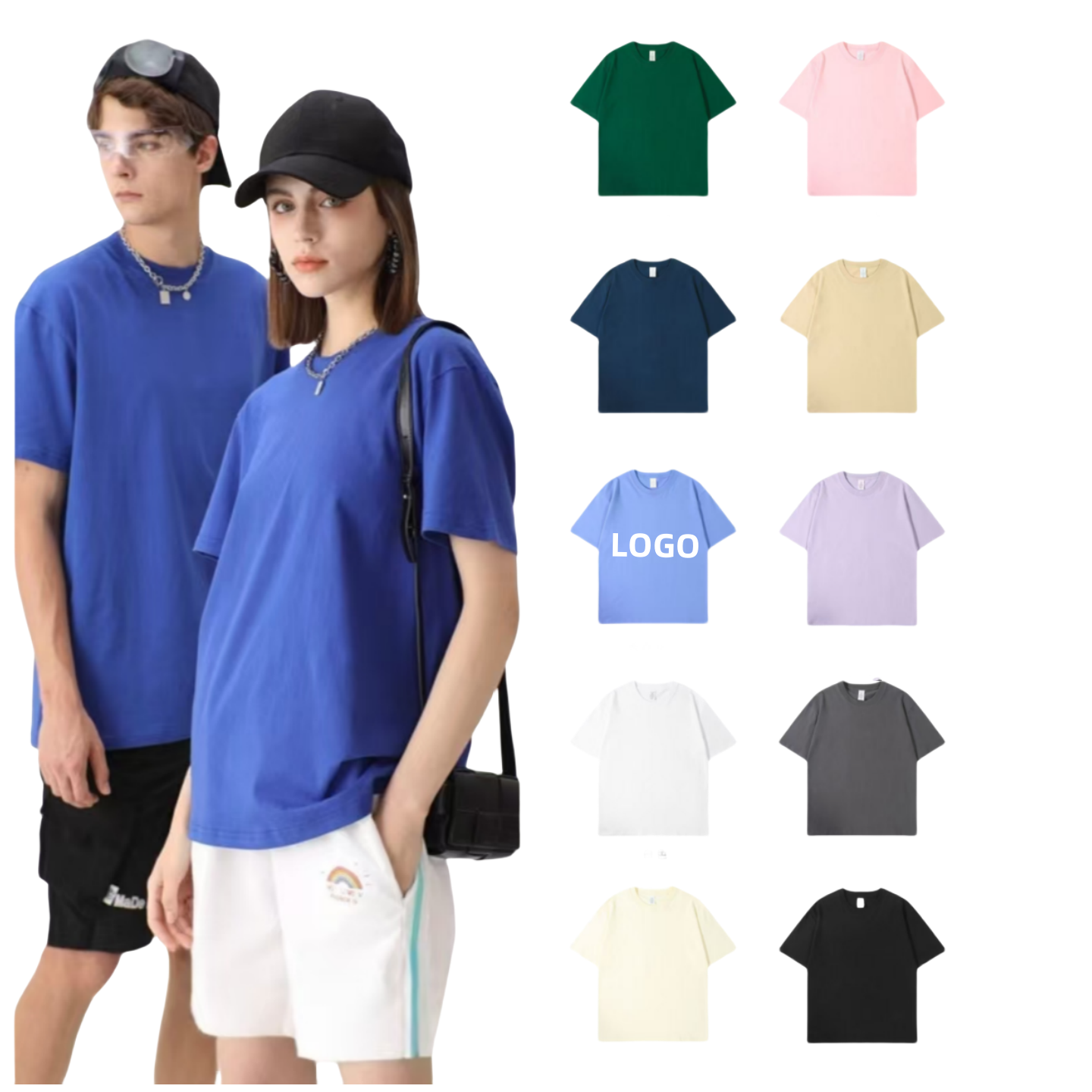 Custom Unisex 230g Heavy Duty Cotton T-shirt For Summer 13