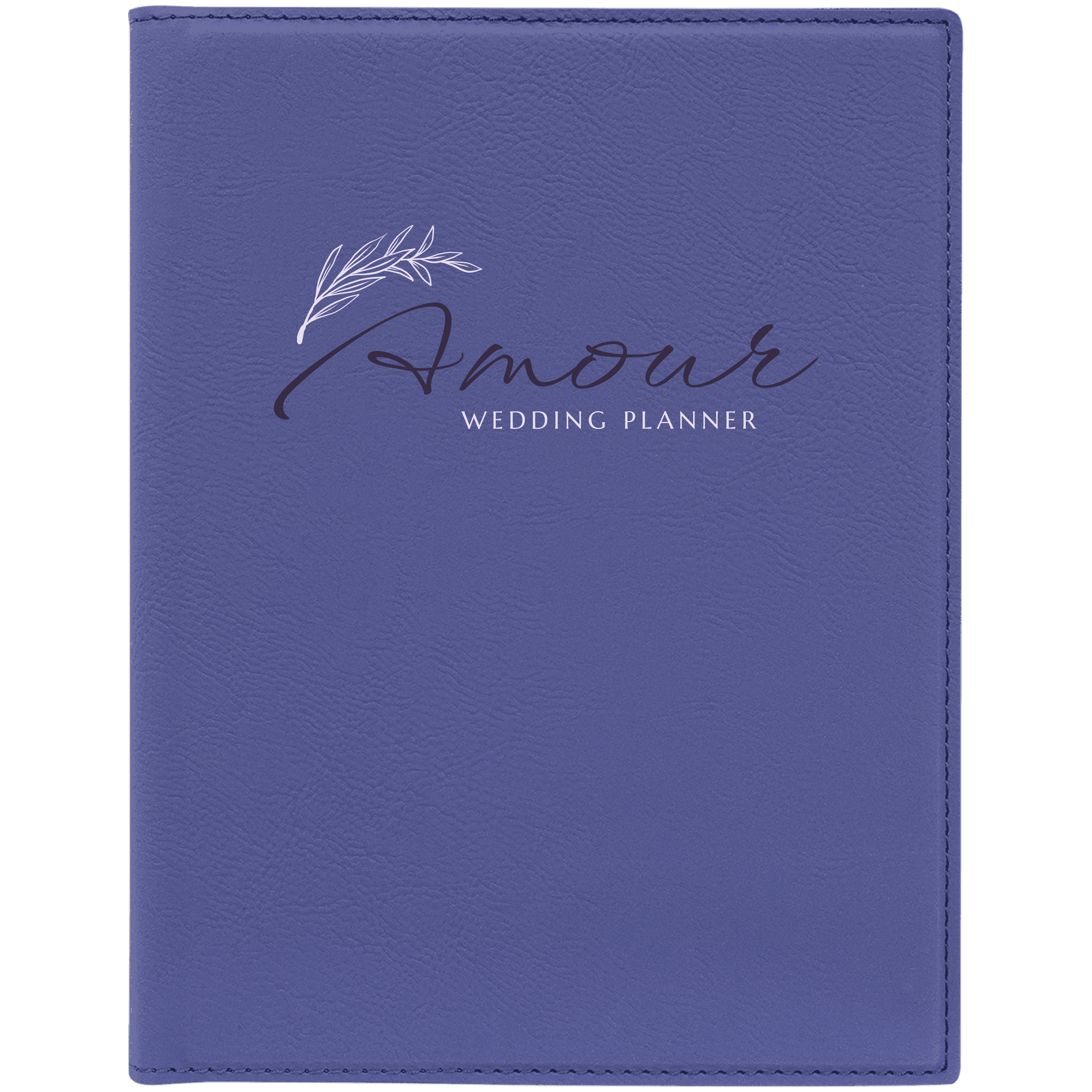 7" x 9" Leatherette Purple Portfolio