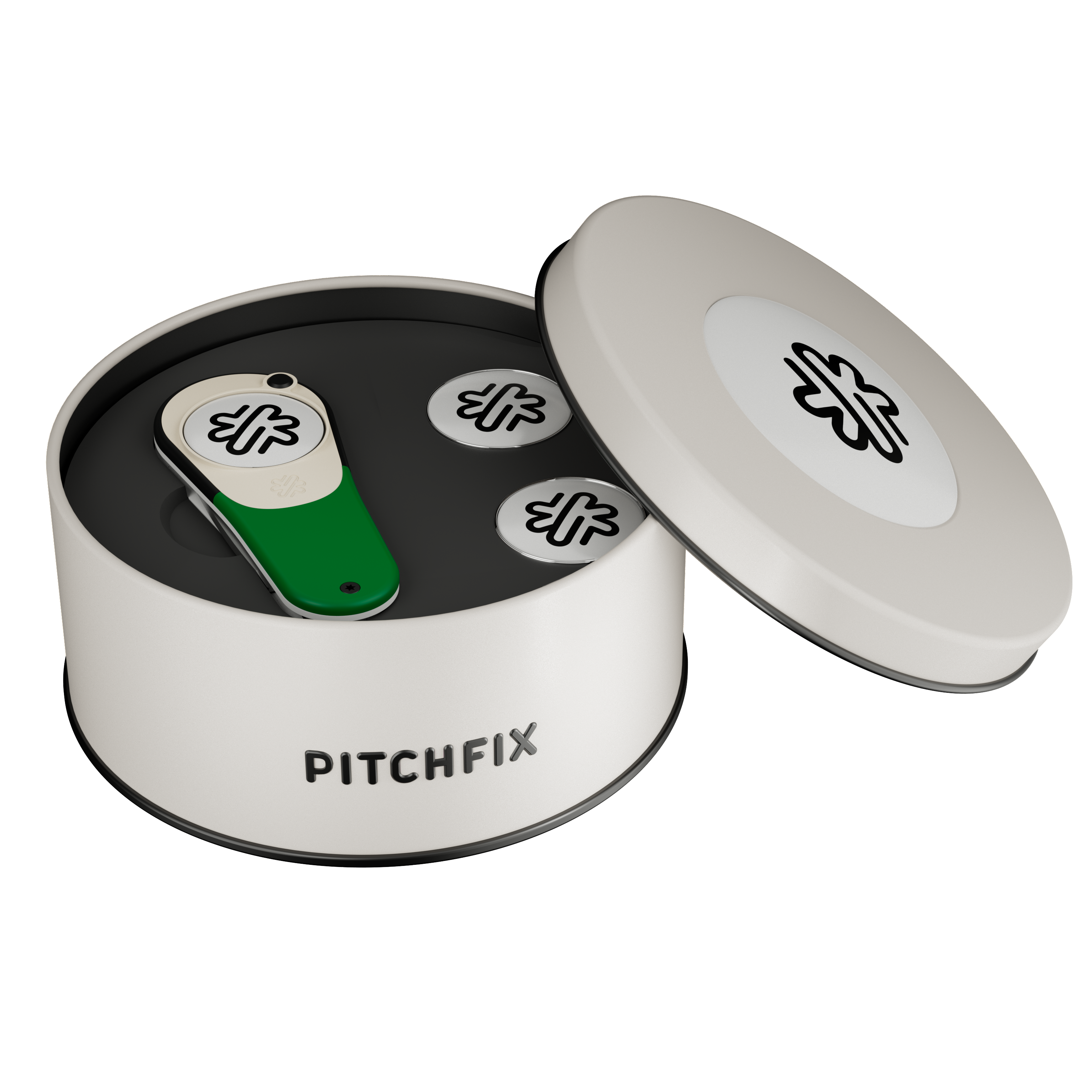 Pitchfix Icon Golf Divot Tool in Round Tin 15