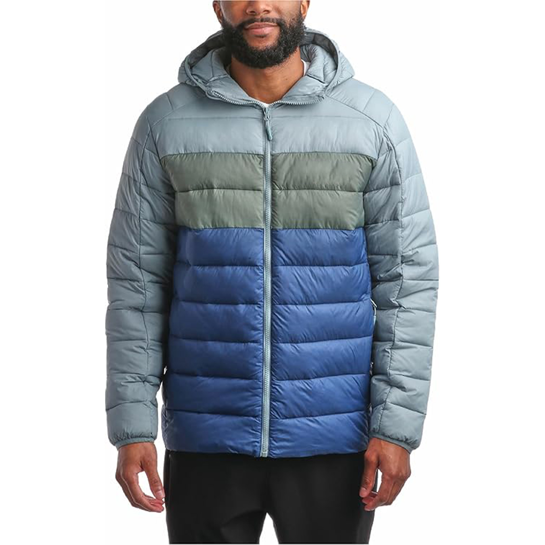 Warm Hooded Quilted Down Jacket 50