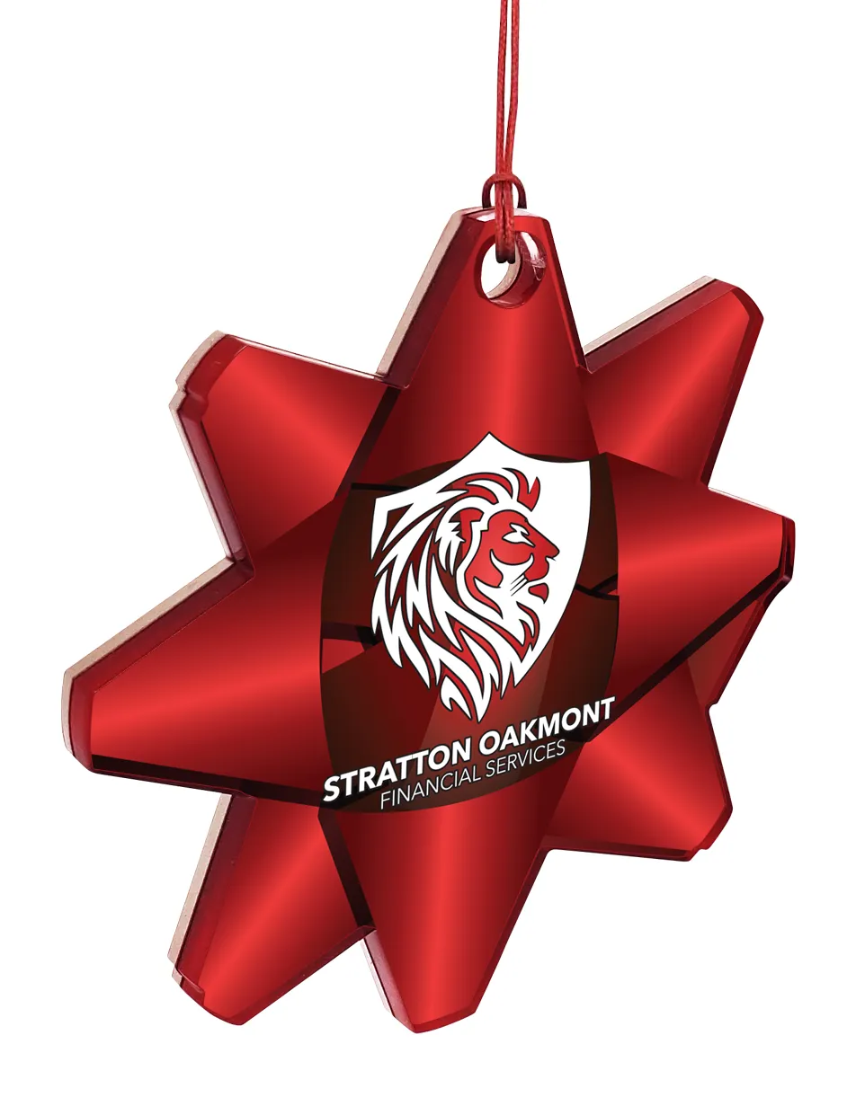 Full Color Acrylic Ornament Custom Shape 22