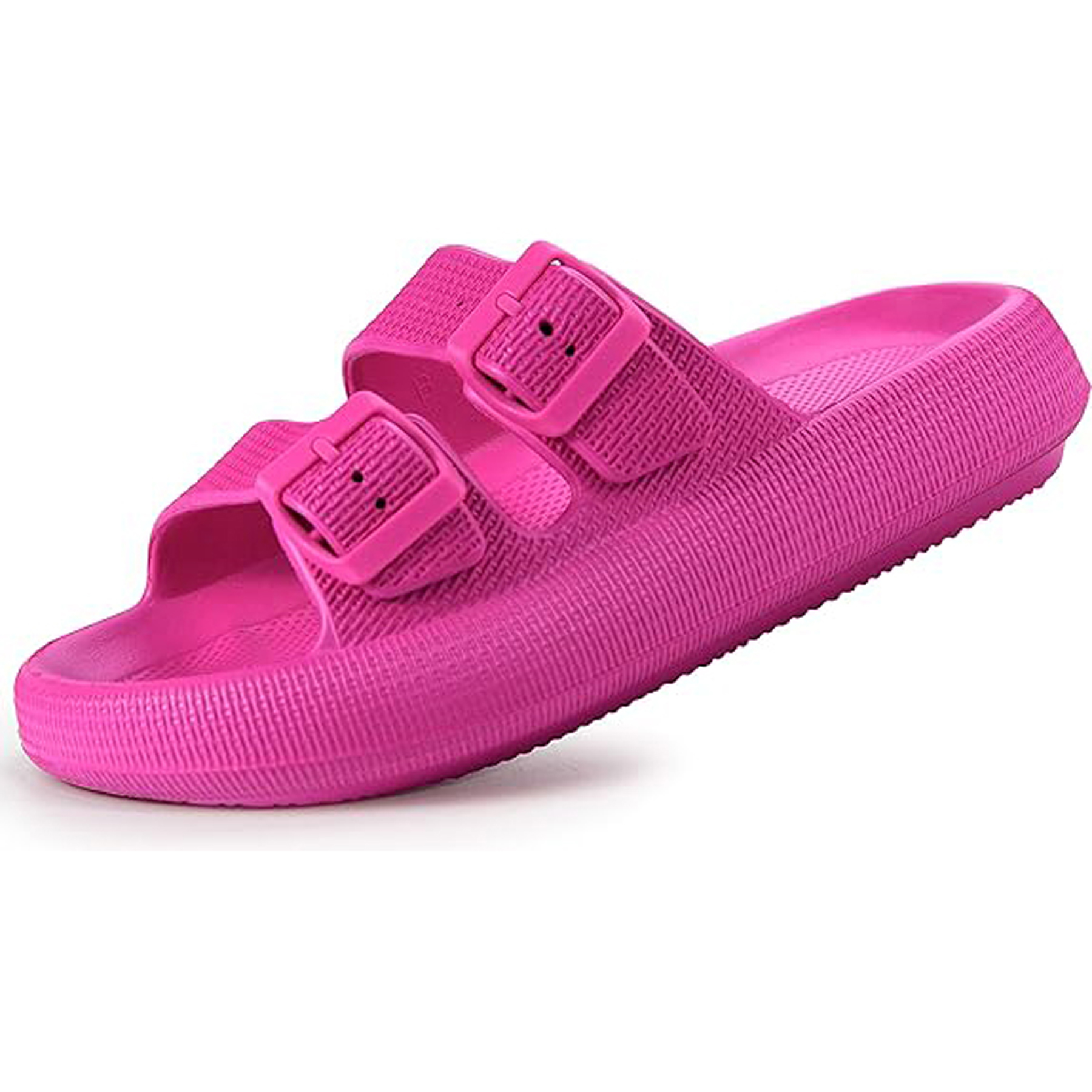 EVA Double Buckle Adjustable Flat Sandals 10