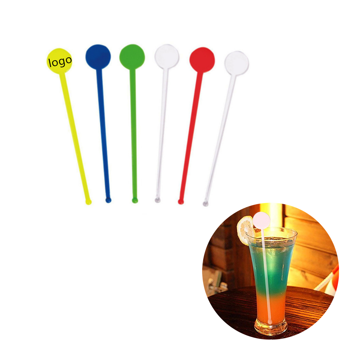 Plastic Drink Stir Stick Wine Stir Bar Rod DP 2295 ArioPromoGear
