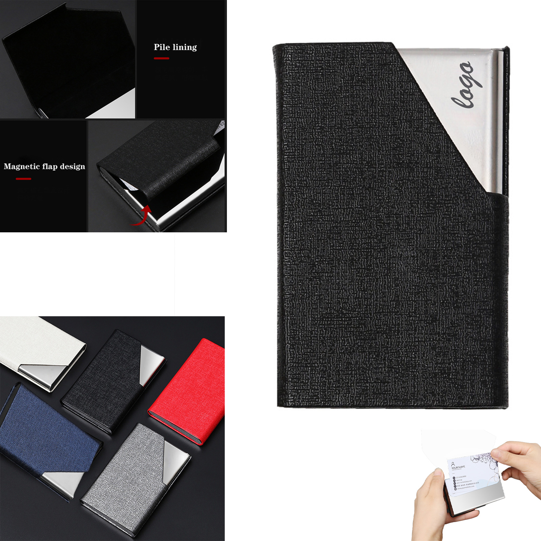 Aluminum Business Card Holder