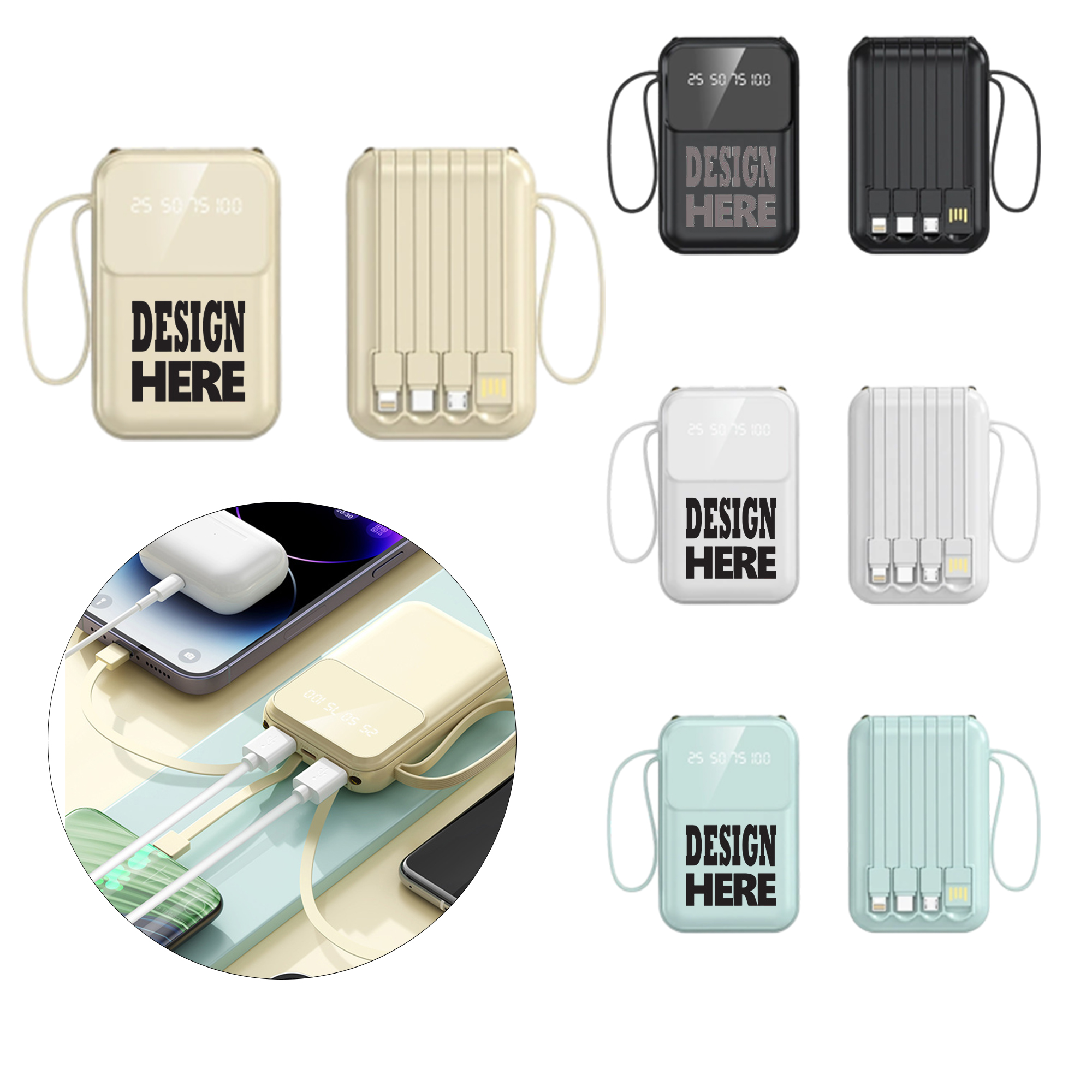 Four Types Of Interface Portable Outdoor Power Bank 3