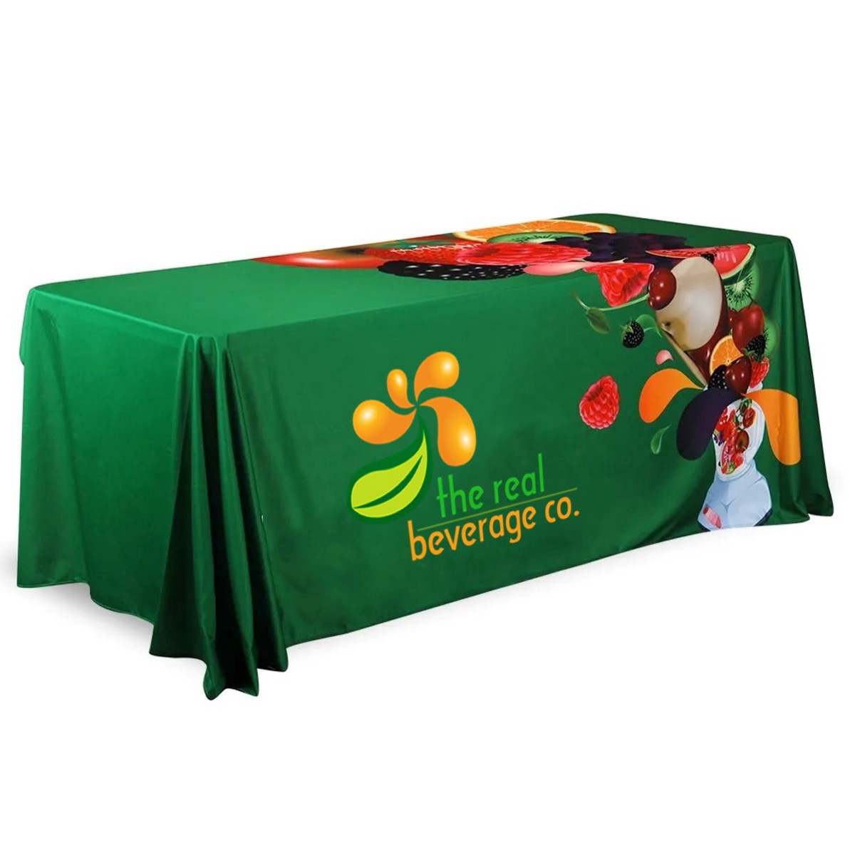 6' Trade Show Table Cover Full Color Imprint, 250GSM Tricot Cloth