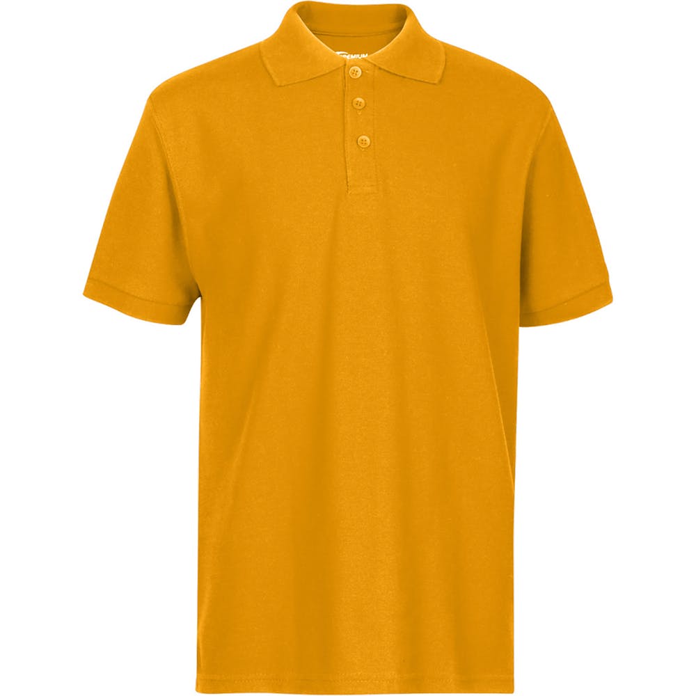 Men's Polo Shirts - Gold Size Small 3