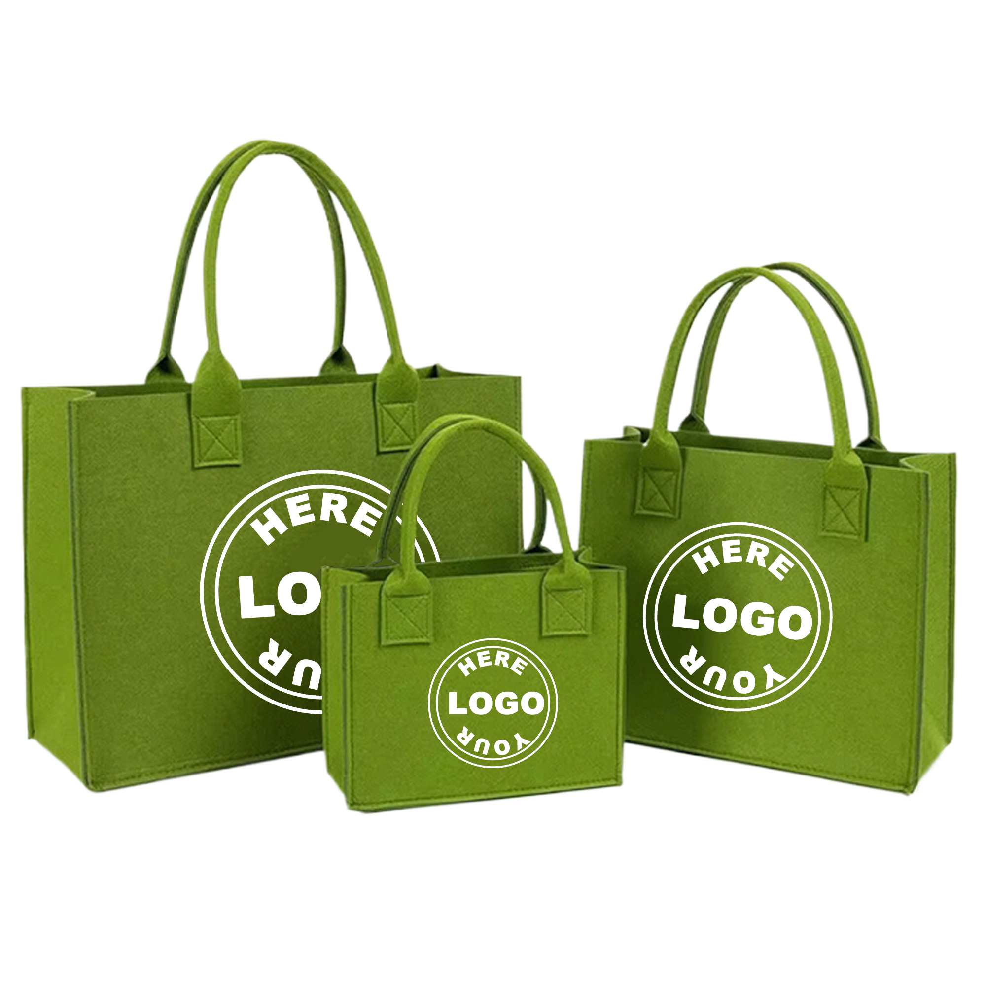 Felt Tote Bag, custom tote bag with logo imprint 3