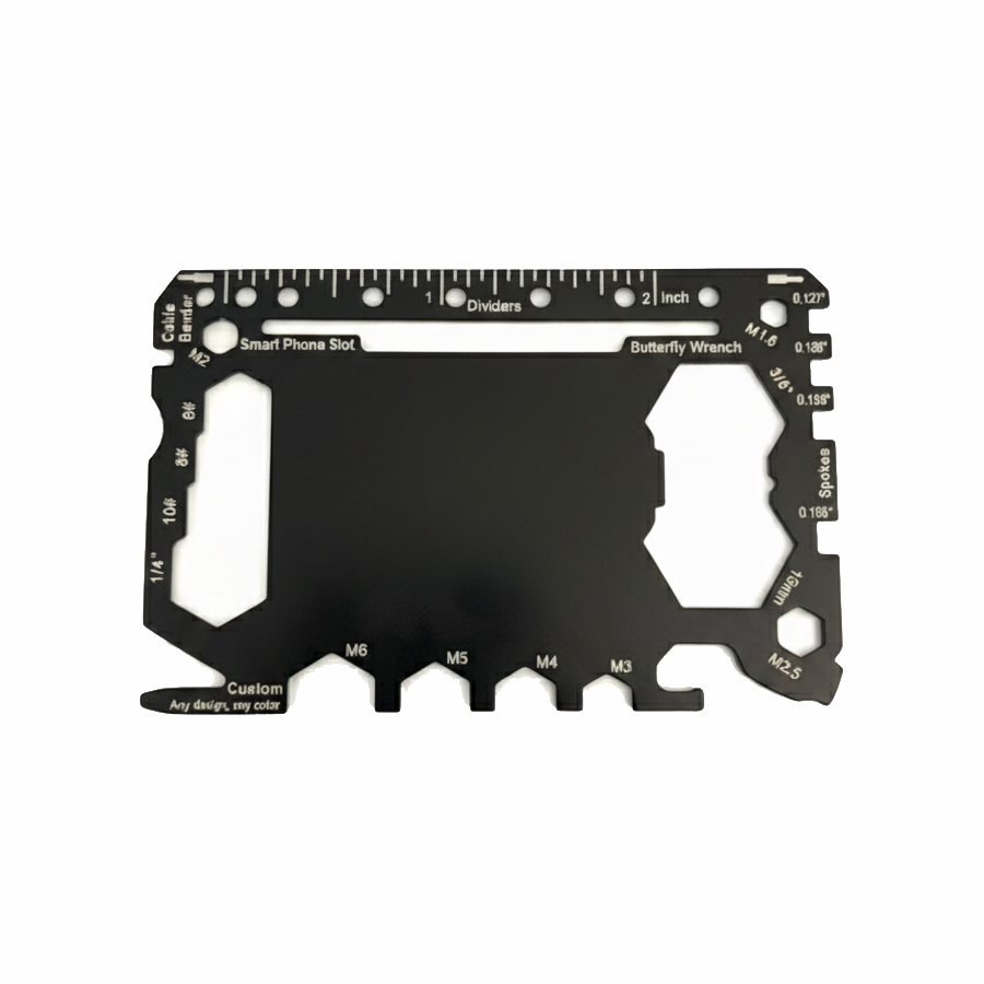 GearCard 46-in-1 Super Tool Card – Stainless Steel Multi-Tool with Hex Wrenches & Openers 13