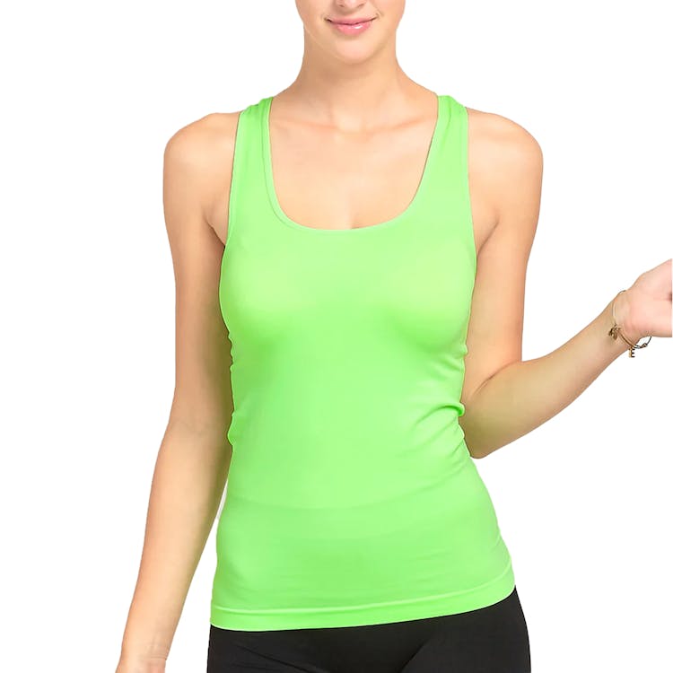 Women's Racerback Tank Tops - One Size Fits Most Key Lime 3