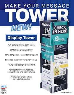 Display tower sales flyer