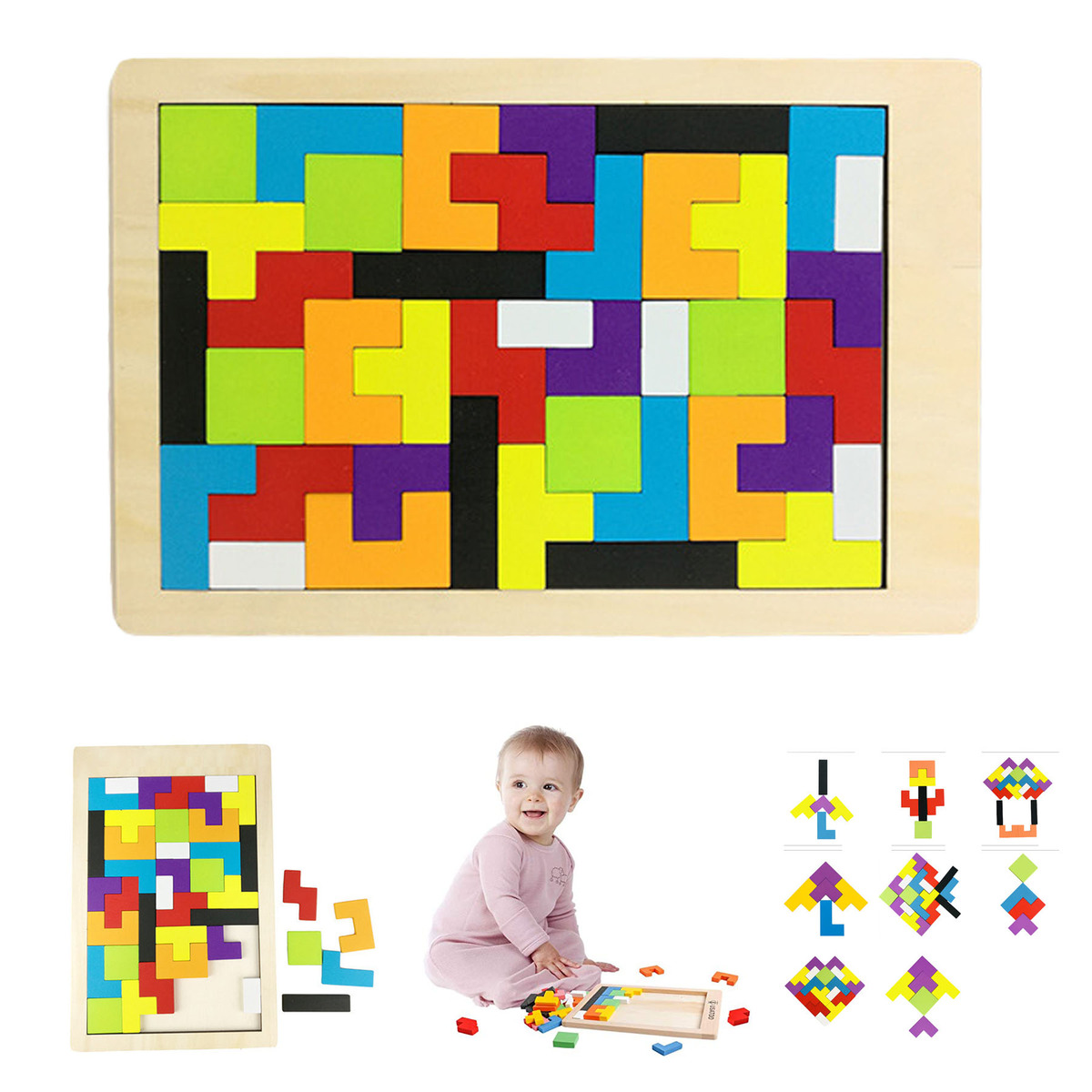 Envirment Wooden Blocks With 40PCS