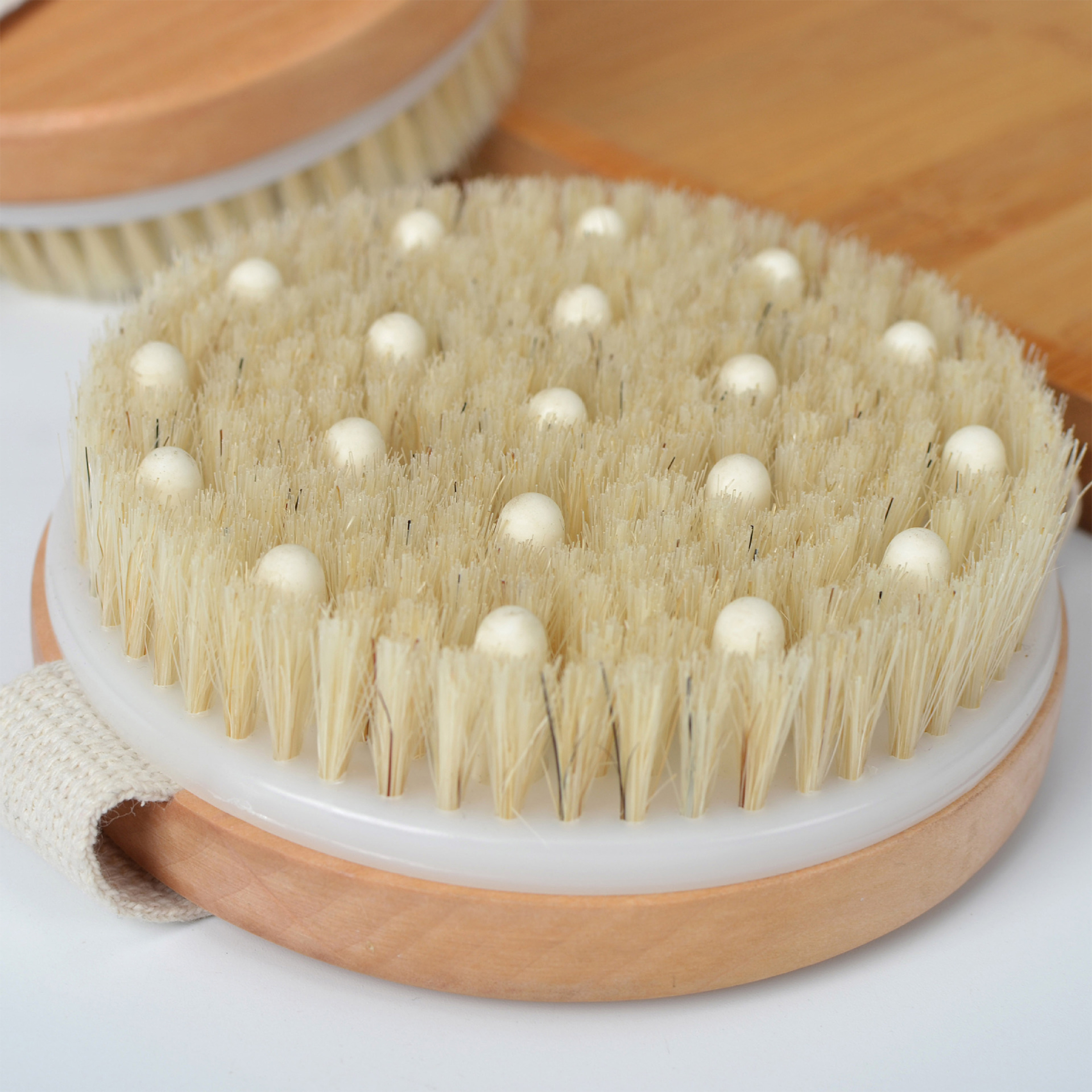 Wood Circular Massage Bath Brush 11