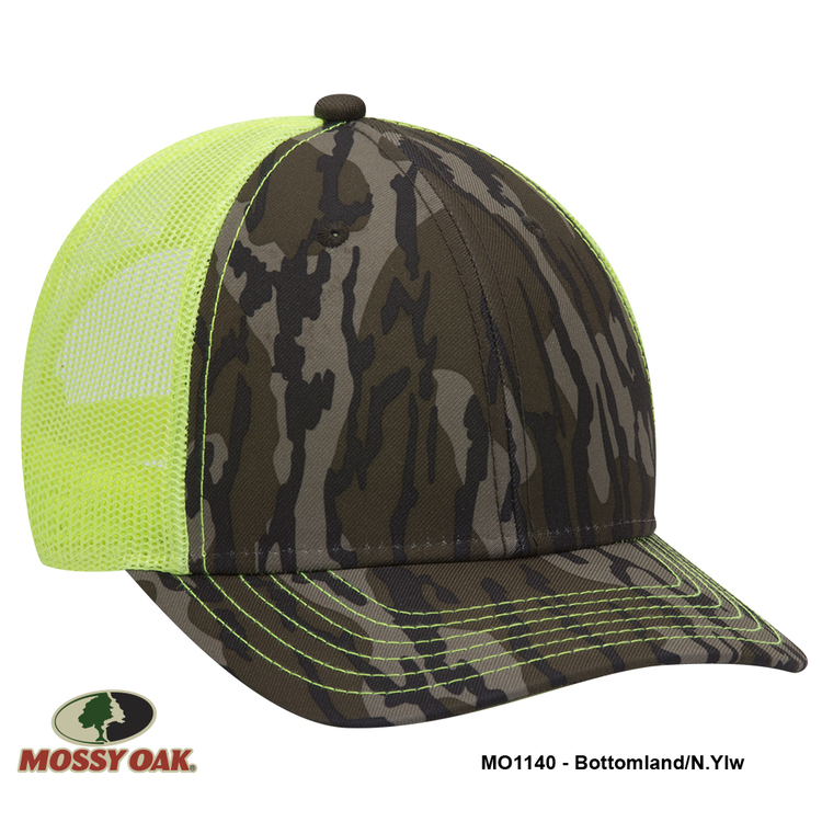 mossy oak bottomland mesh back hat