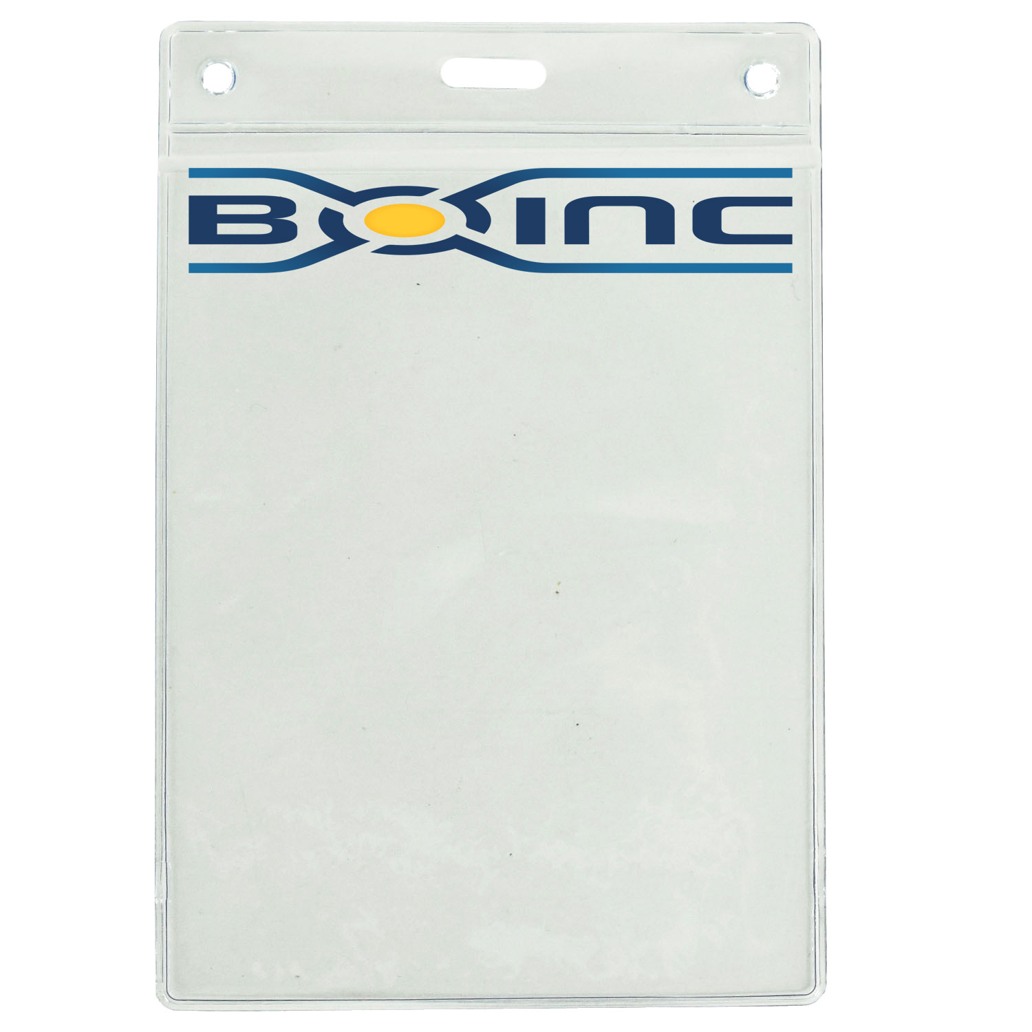 4" H x 3" W inch Printed Badge Holder - Clear Vinyl
