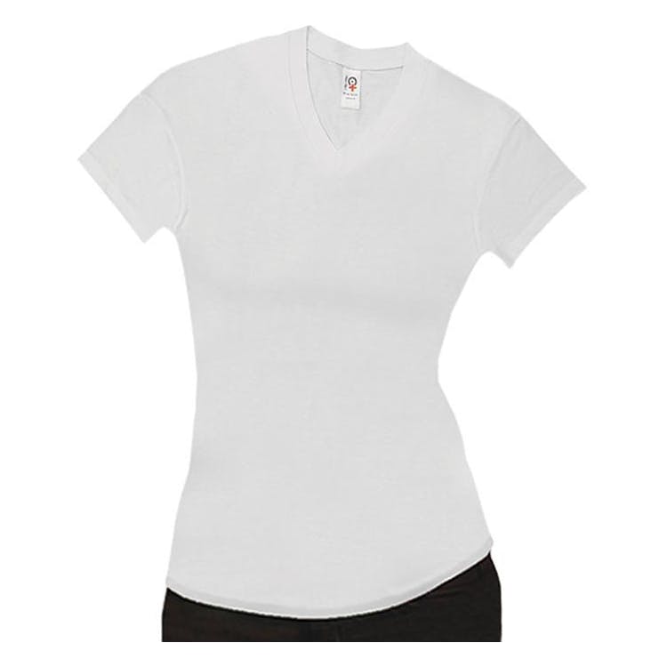 Women's Spandex T-Shirts - White Large 2