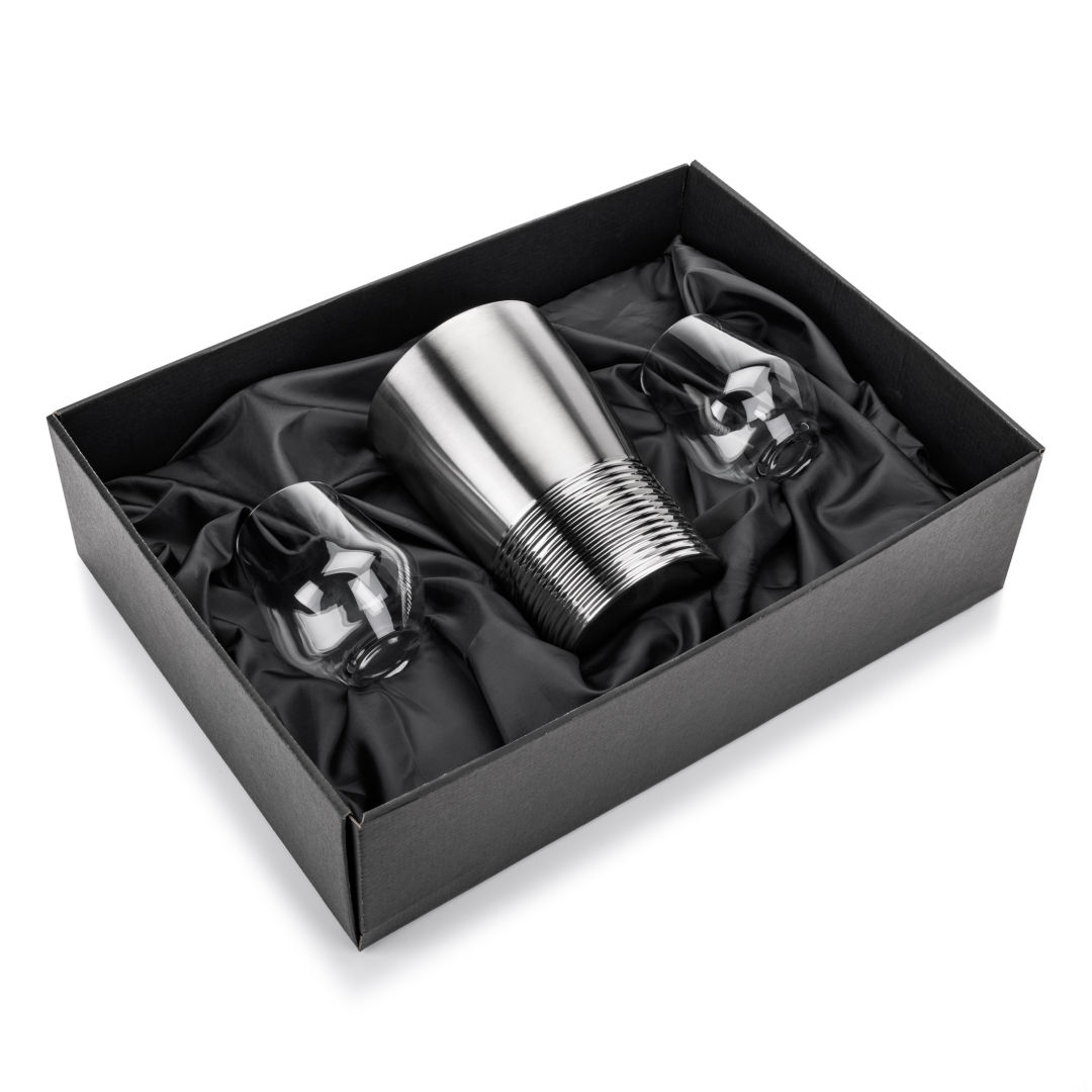 Genoa Wine Cooler & Salem Stemless Wine Set - Thumbnail 5