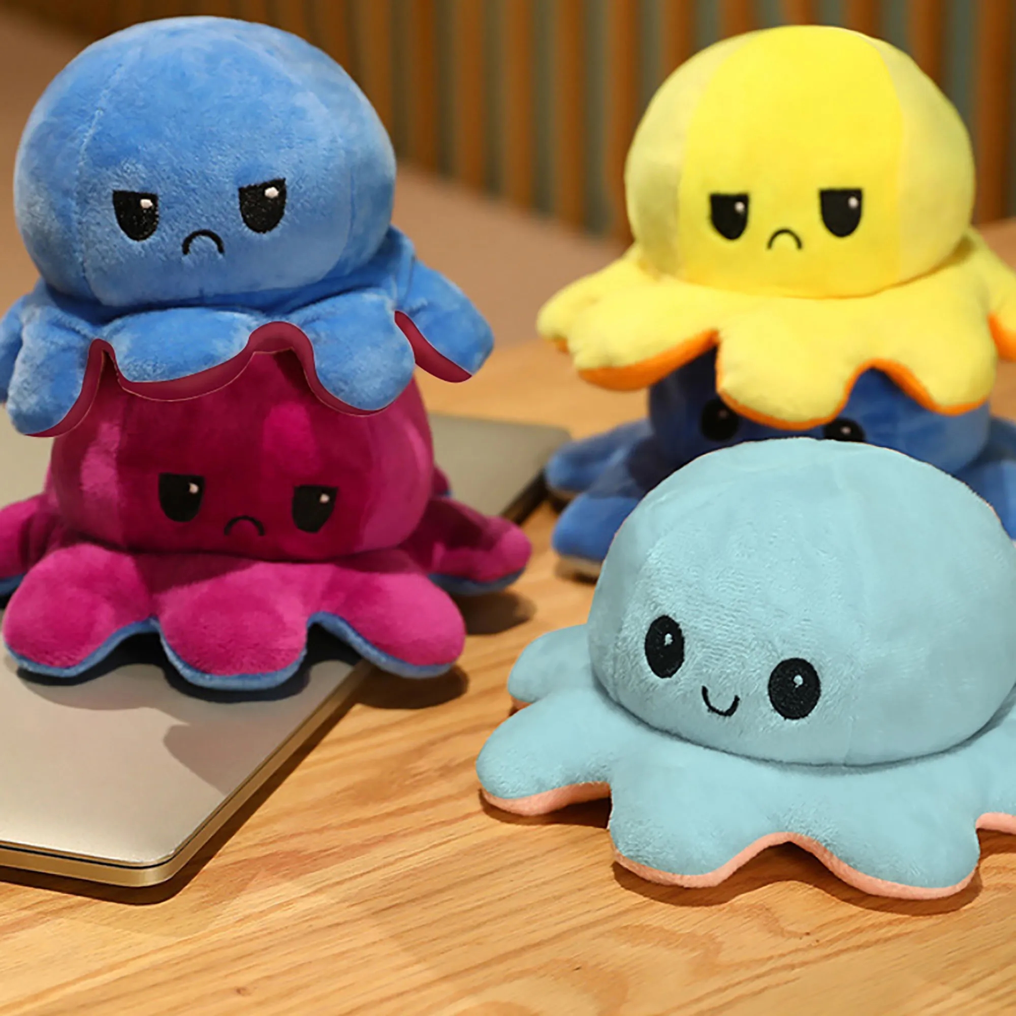 Large Reversible Octopus Plush Toy 5