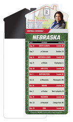 Magna-Card House Shape Magnet Football Schedules (3.5x9)