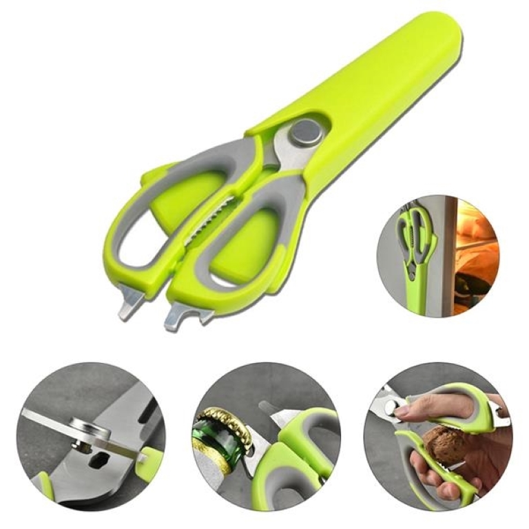Multi-funcational Kitchen Scissors w/ Magnetic Sheath