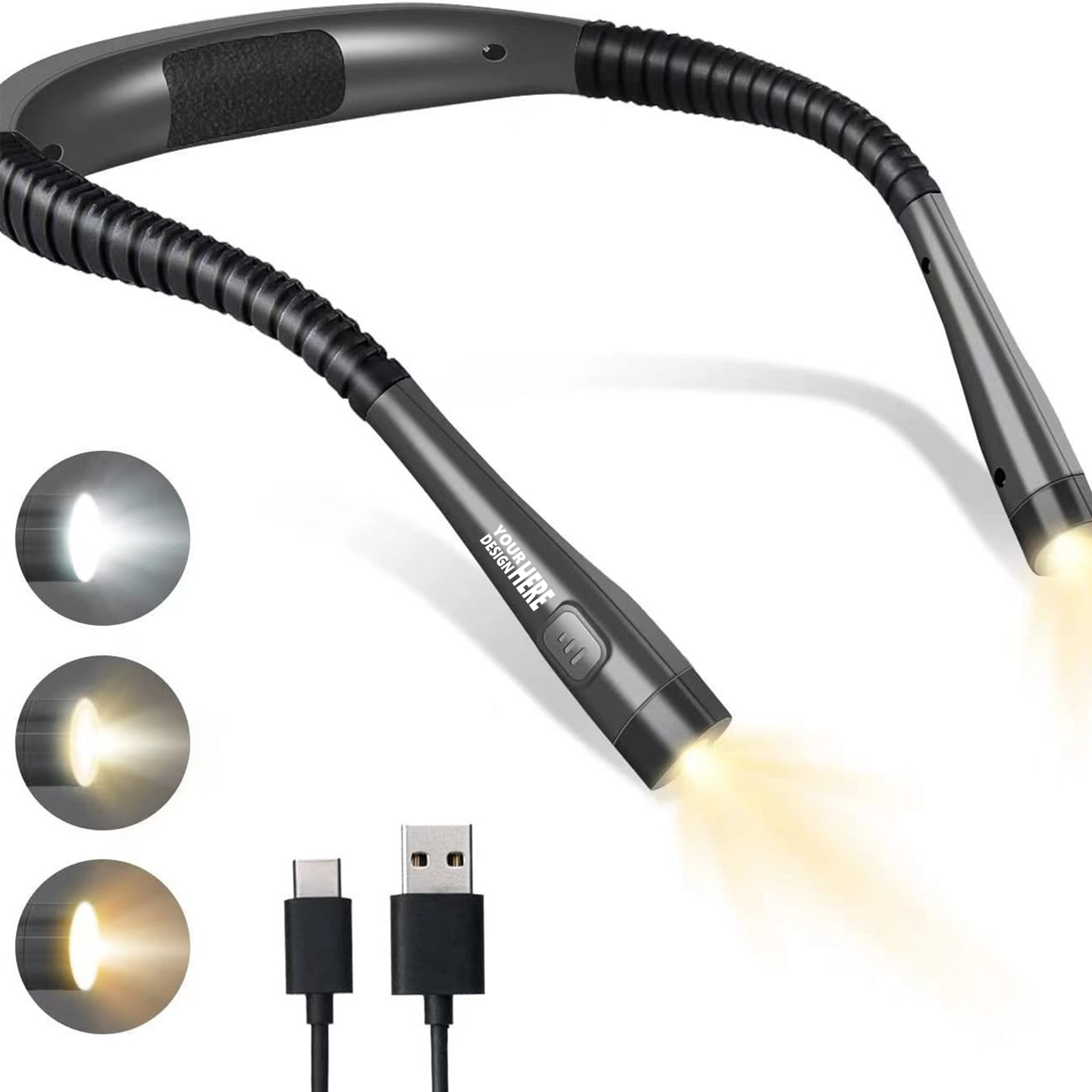 Hands-Free Neck Light - Rechargeable, 3 Color Settings 3