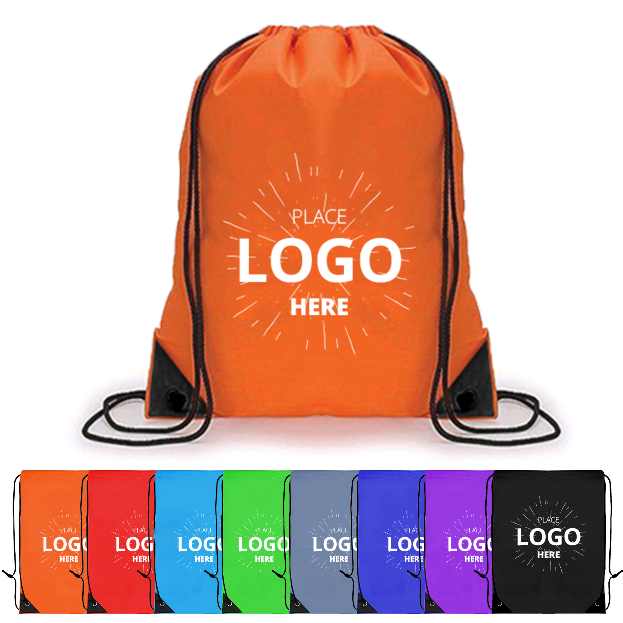 Sport Polyester Drawstring Backpack