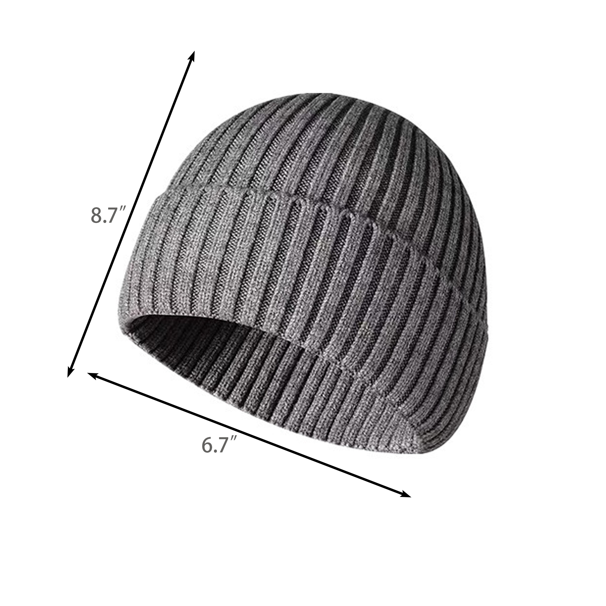 Warm Cuffed Knitted Hat 5