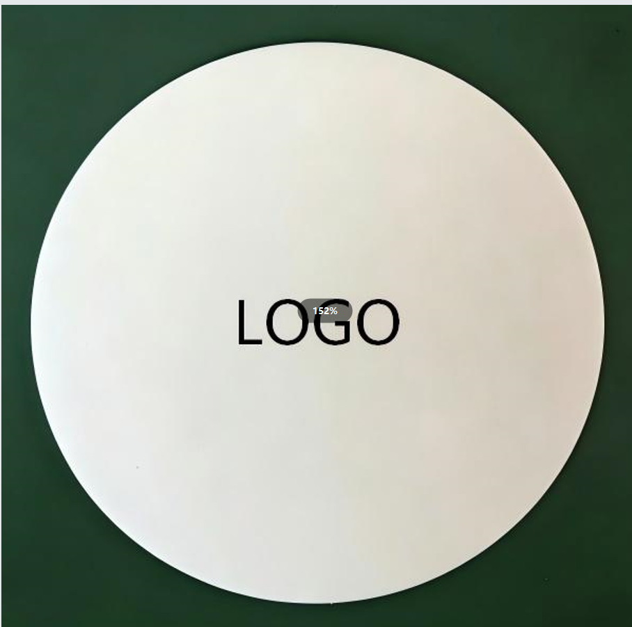 4" Round Absorbent Offset Paper Drink Coasters —43pt Thick