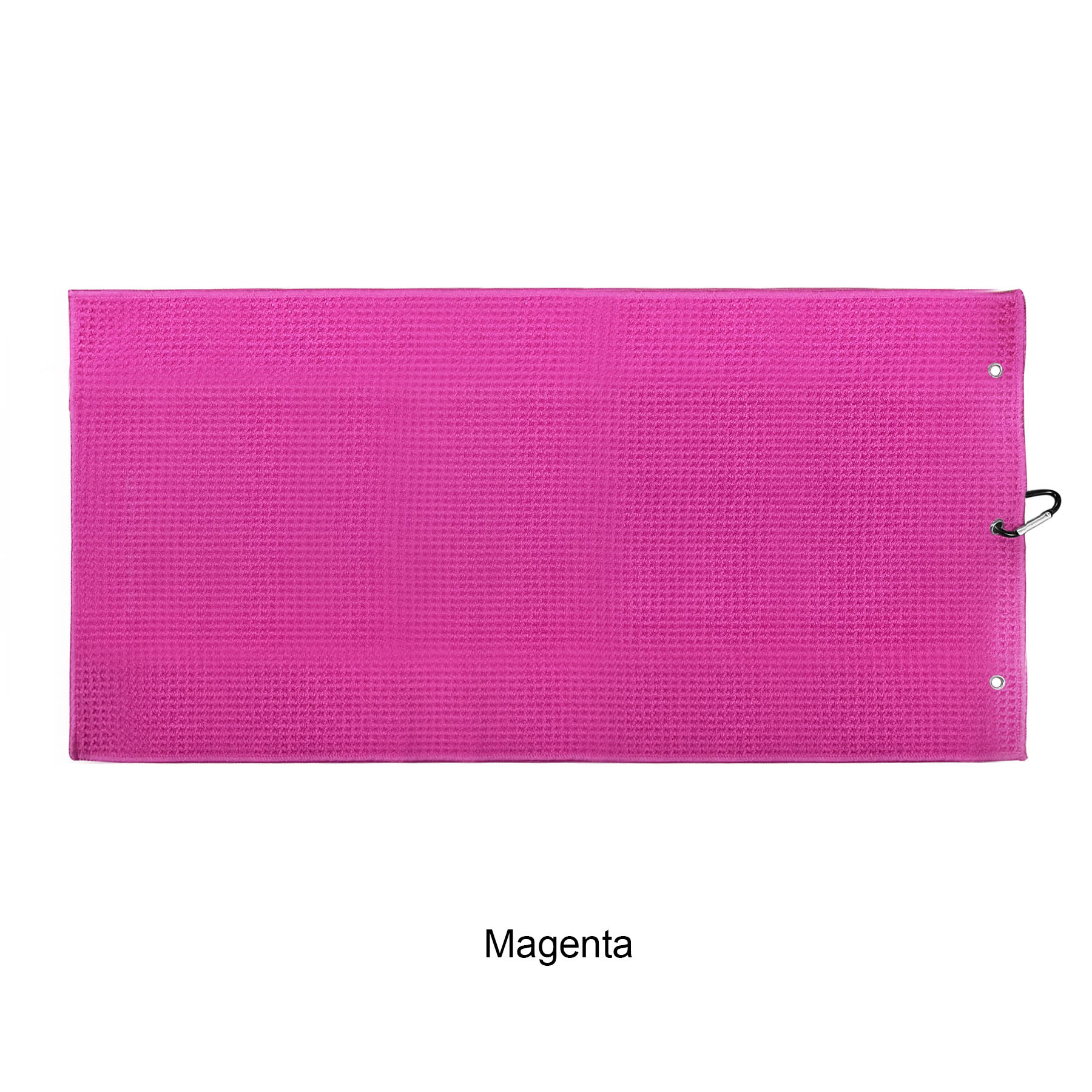 Microfiber Waffle Two-fold Golf Towel w/ Carabiners Clip 12" x 24" 47