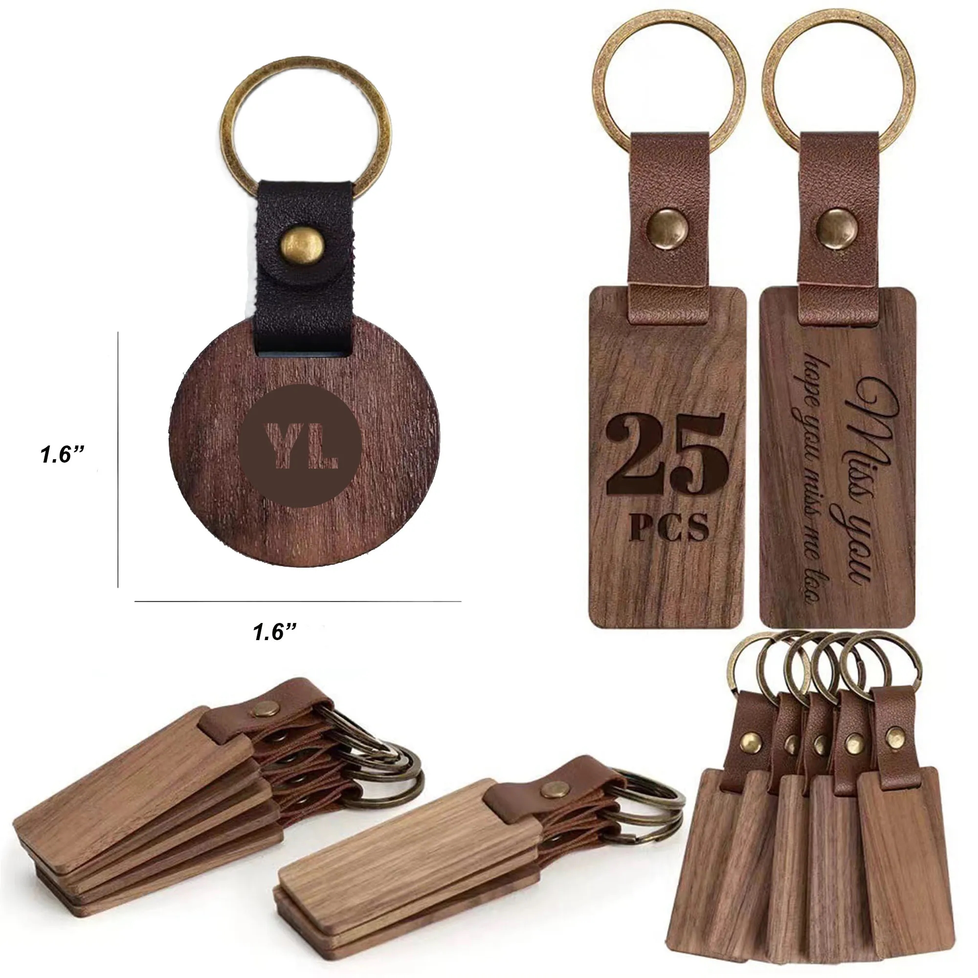 Black Walnut Exquisite Keychain 5