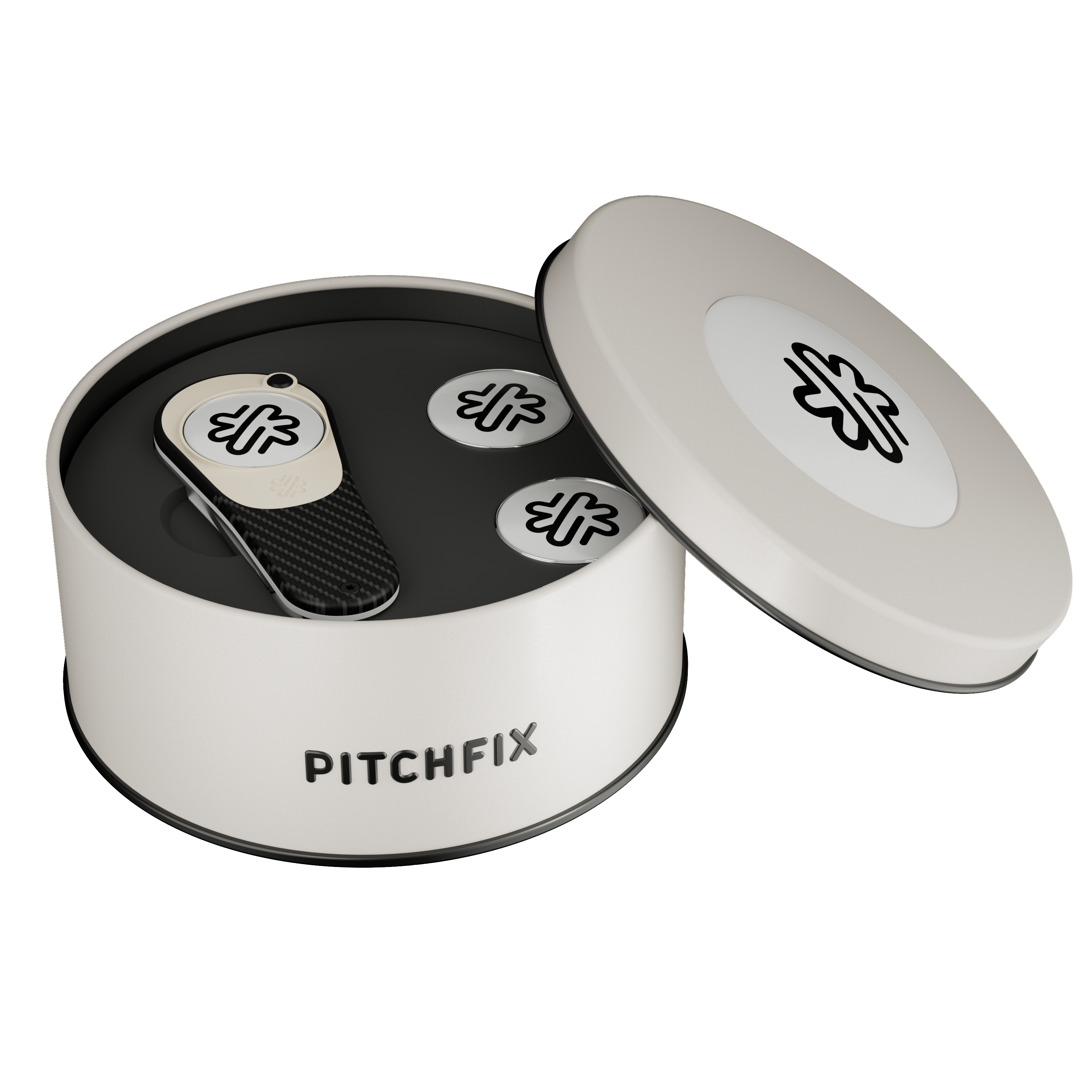 Pitchfix XL Golf Divot Tool in Round Tin 12