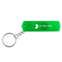 Whistle Keychain Light With Compass