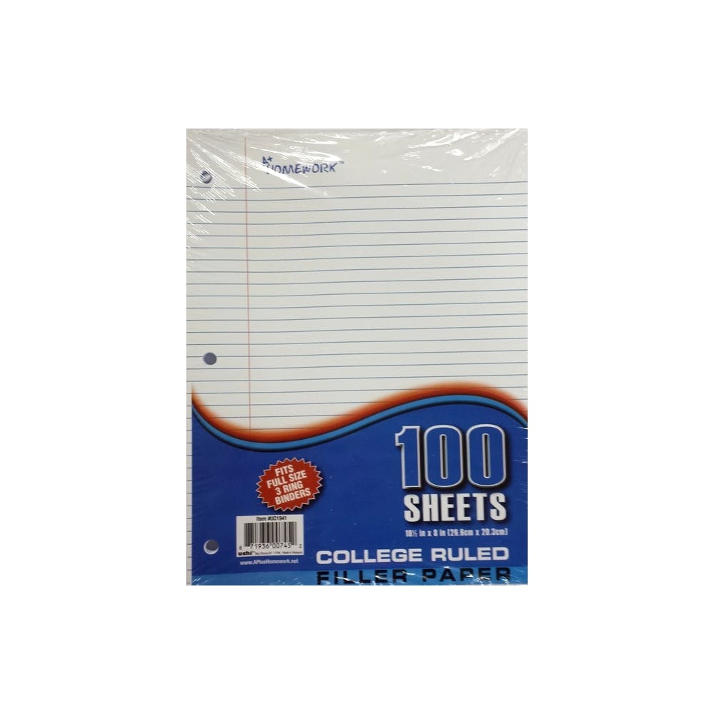 College Ruled Filler Paper - 100 Sheets 3