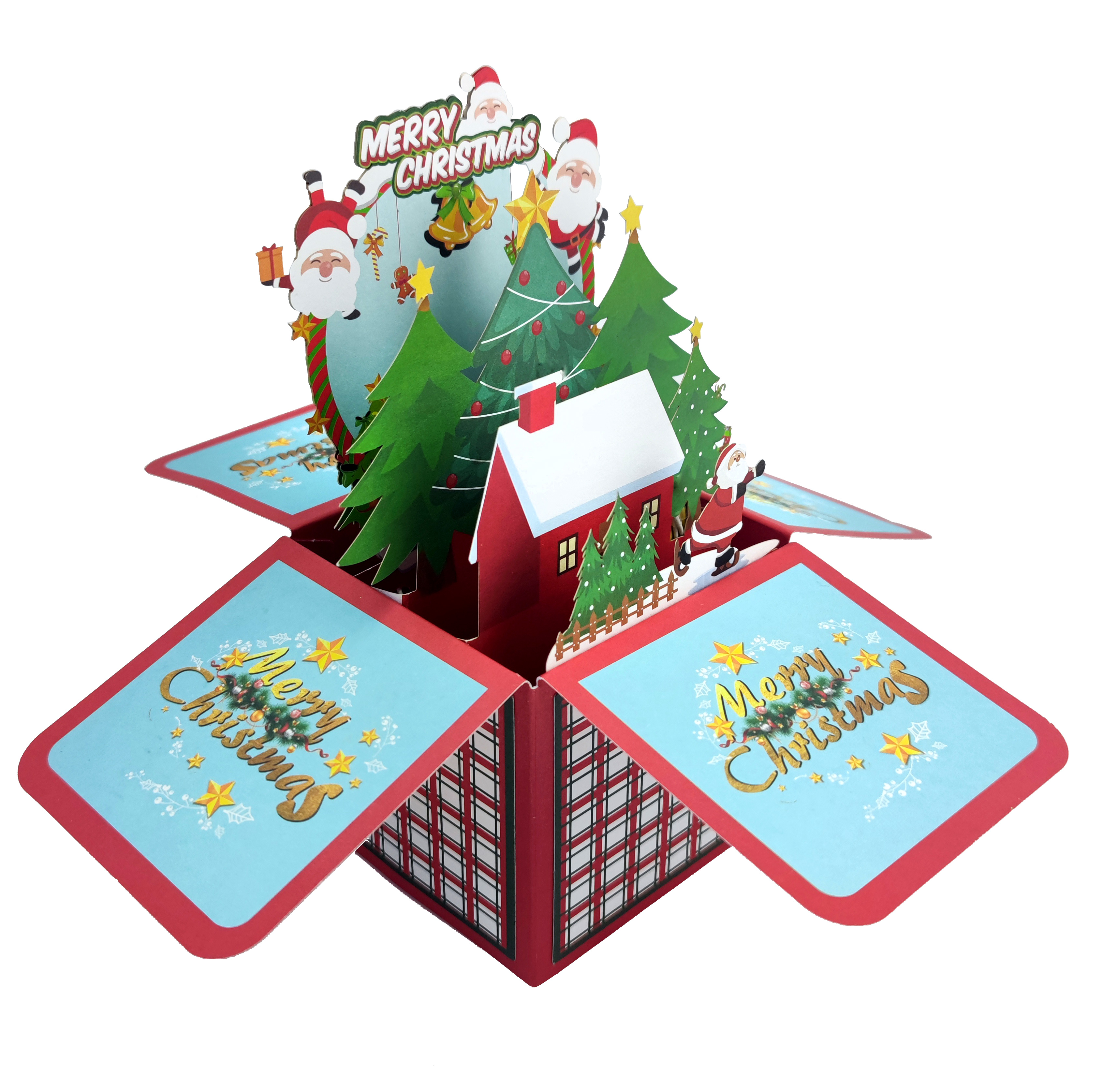 3d Pop Up Christmas Greeting Box