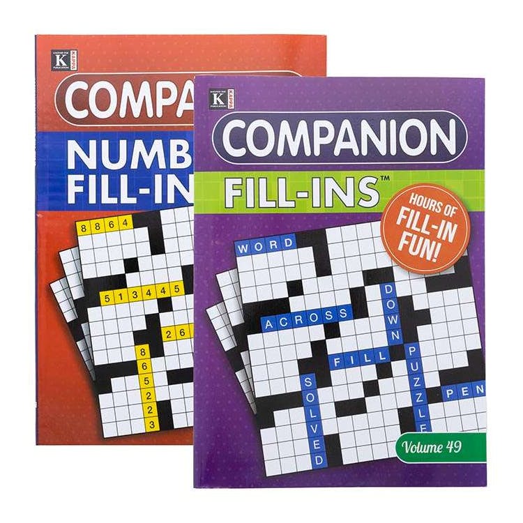Companion Fill-Ins Puzzle Books - Two Titles 3