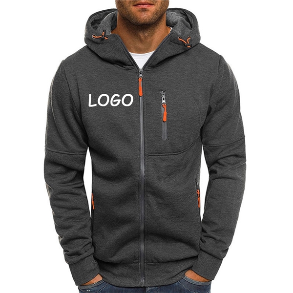 Full-Zip Hooded Sweatshirt Polyester for conference campaigns