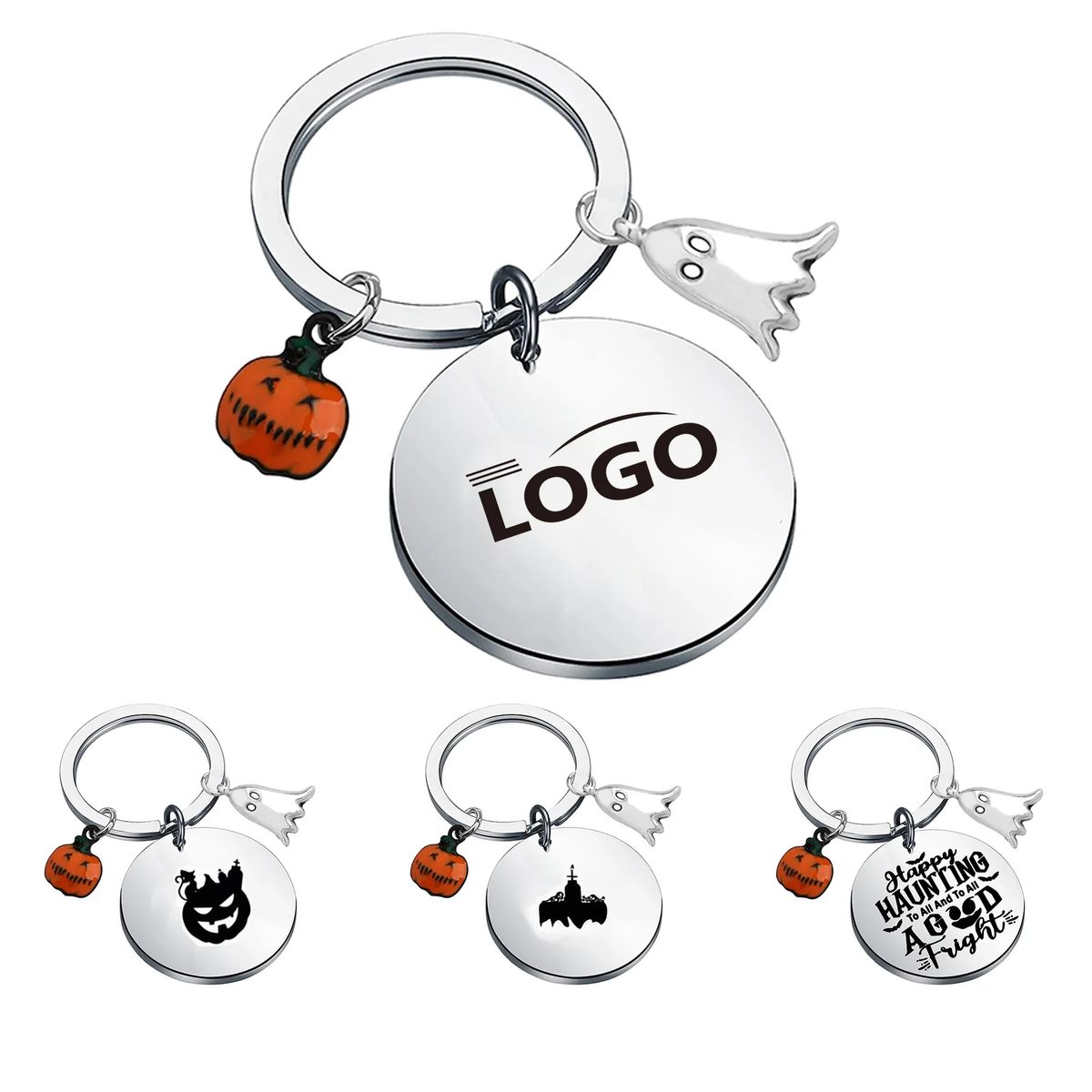 Cute Halloween Christmas Gifts Pumpkin Ghost Key chain MOQ50