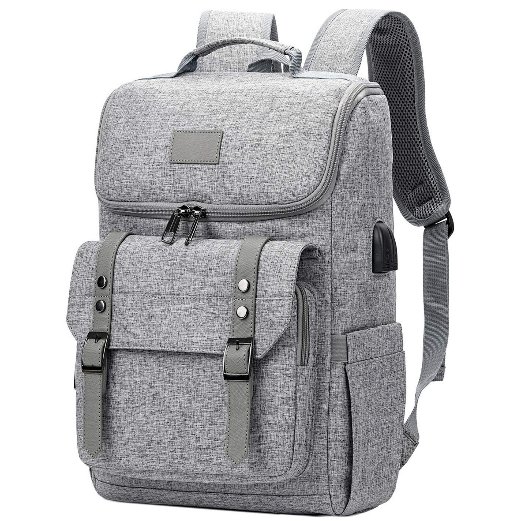 Charging Vintage Laptop Backpack 17