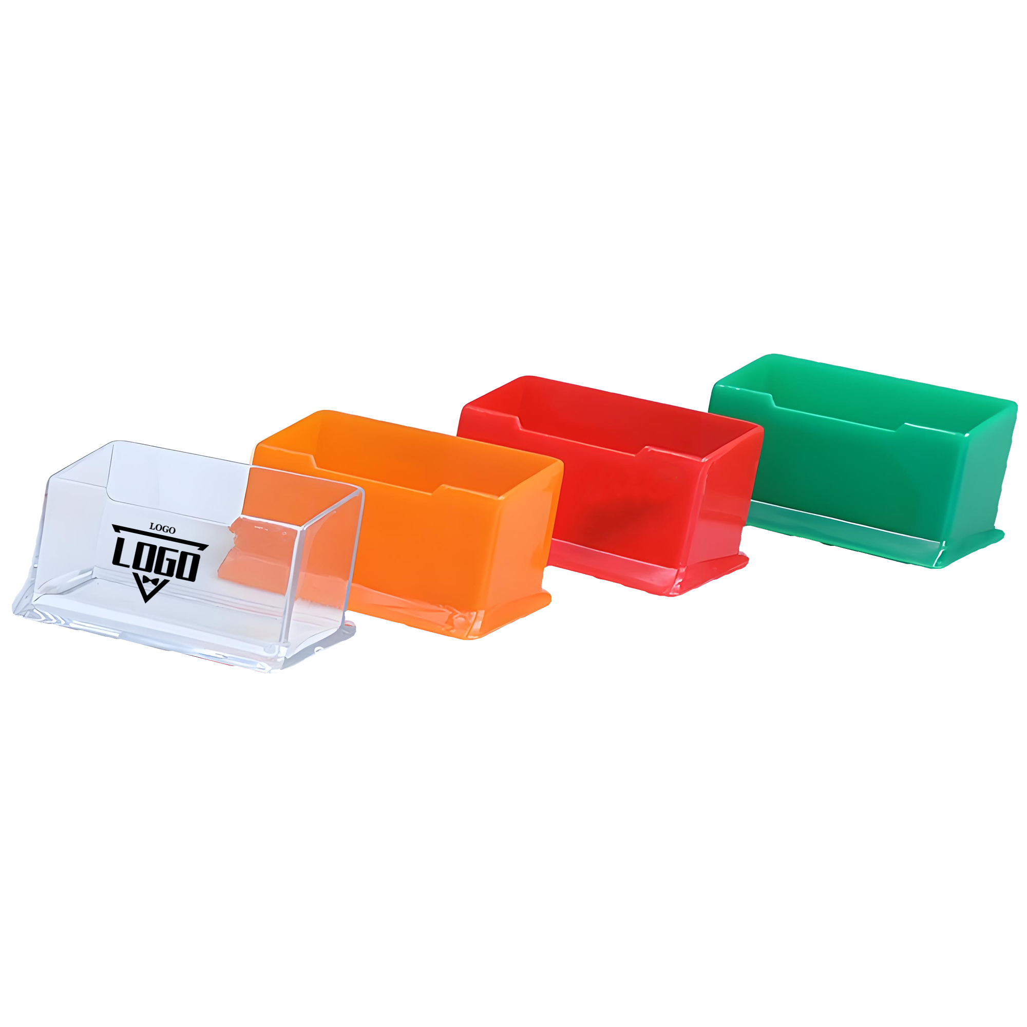 Plastic Business Card Holder for Desk